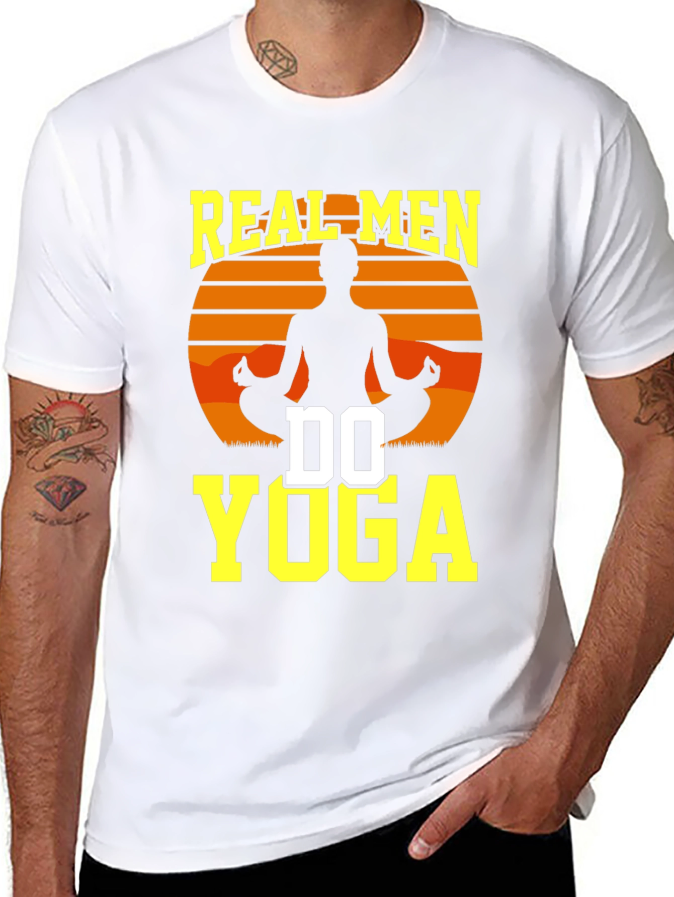 Real Men Do Yoga Graphic T-Shirt