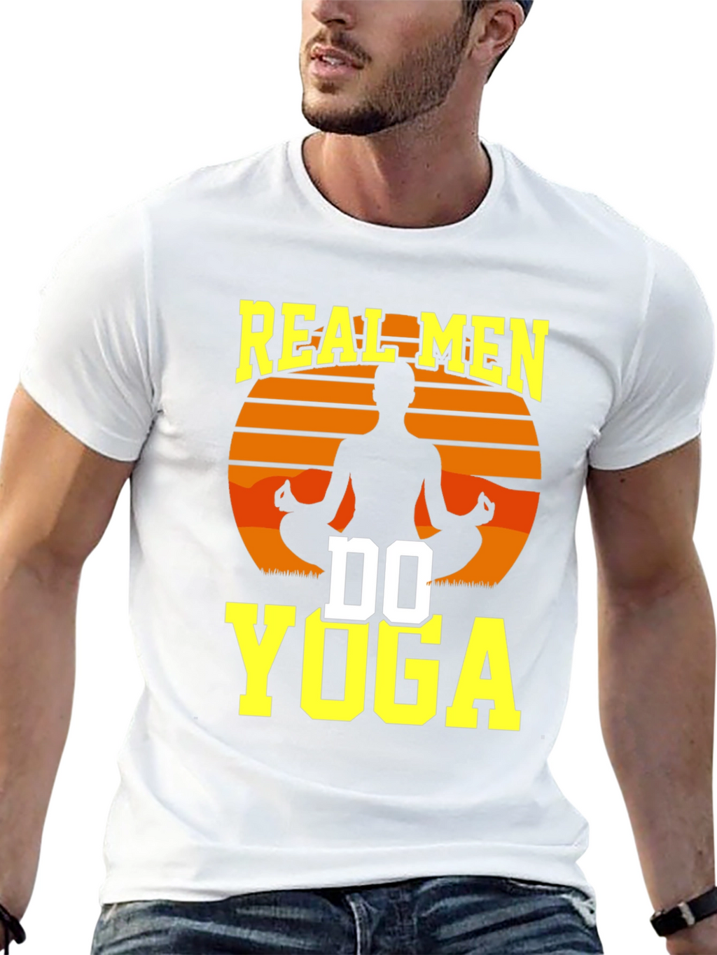 Real Men Do Yoga Graphic T-Shirt