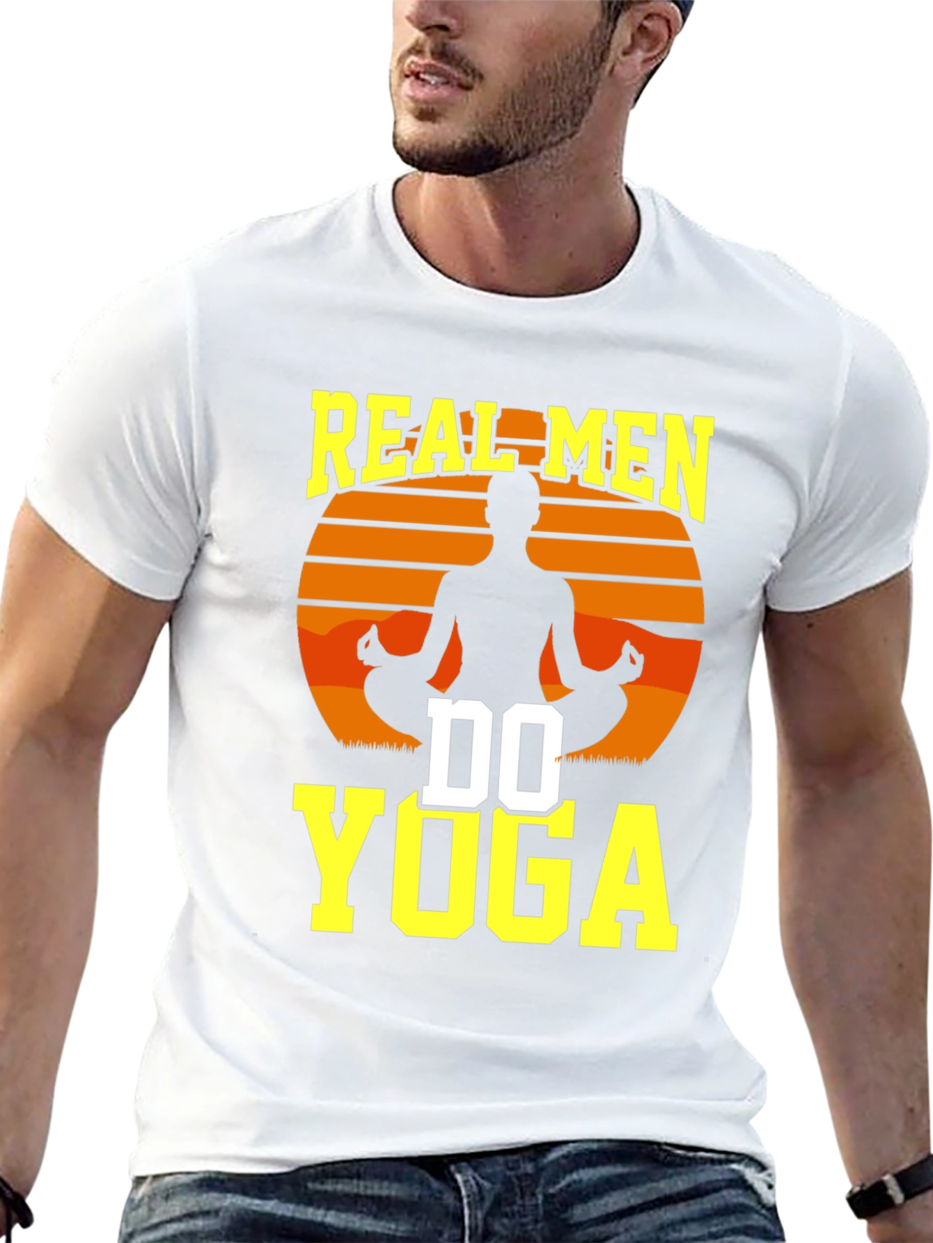 Real Men Do Yoga Graphic T-Shirt