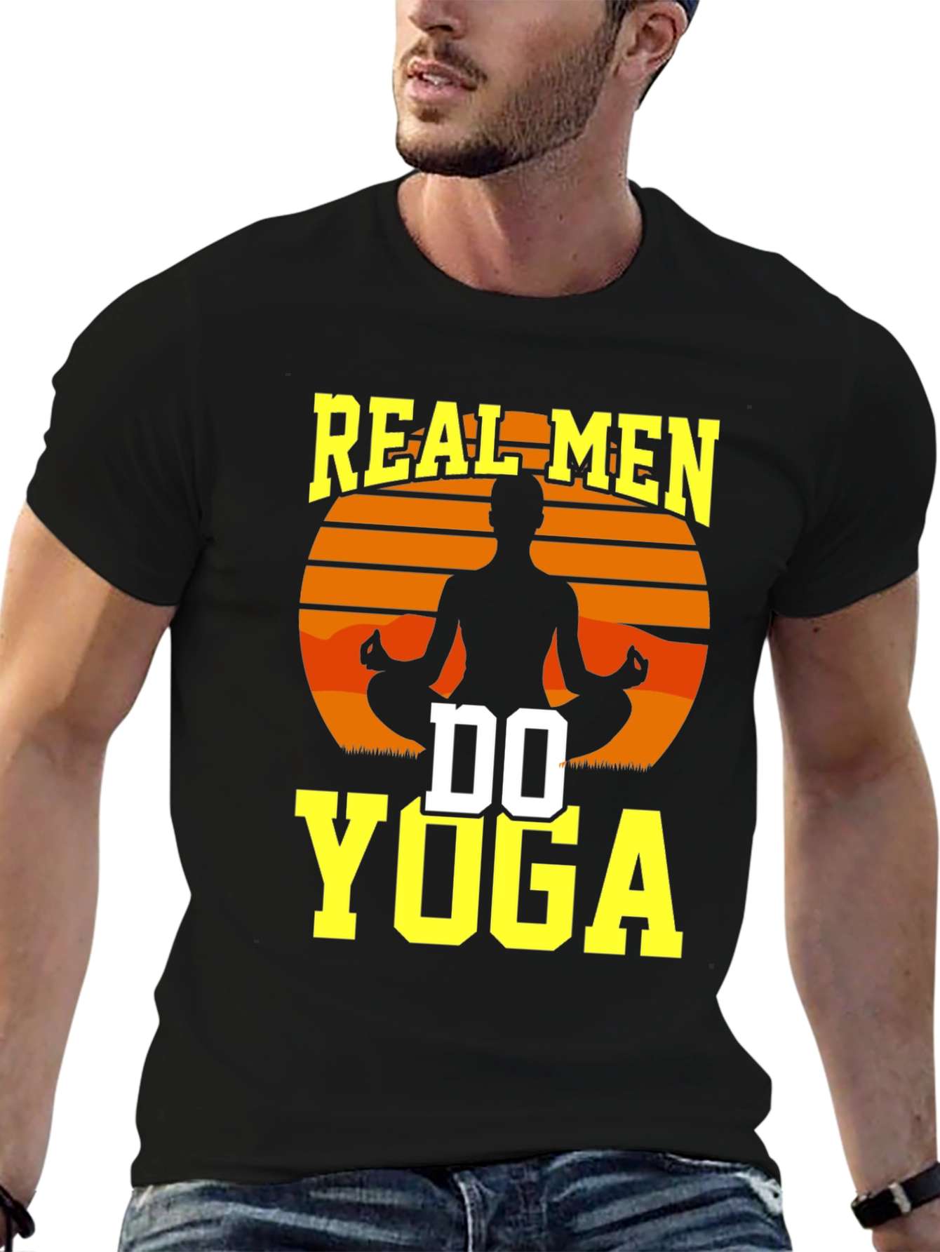 Real Men Do Yoga Graphic T-Shirt