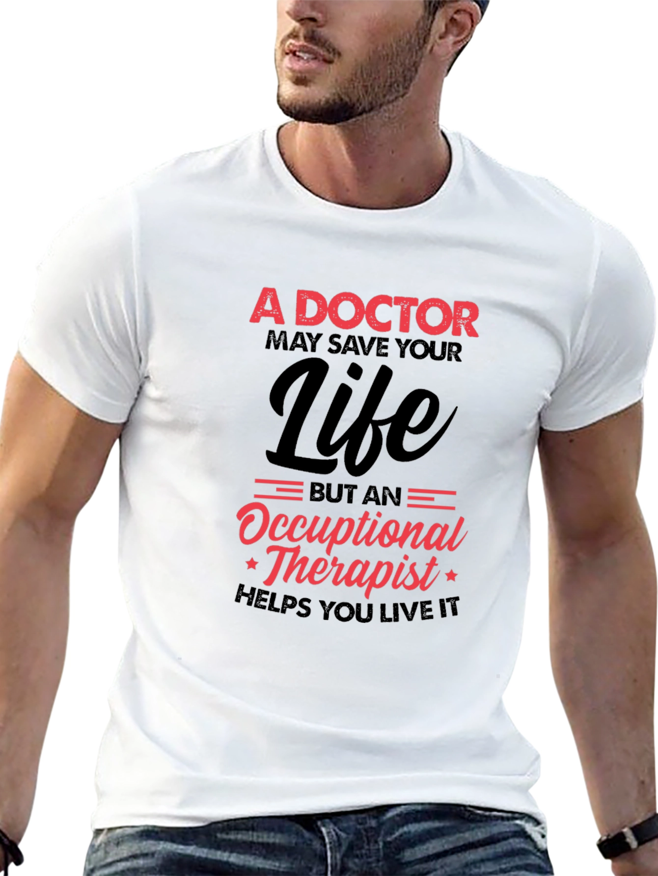 Doctor vs Occupational Therapist Graphic T-Shirt