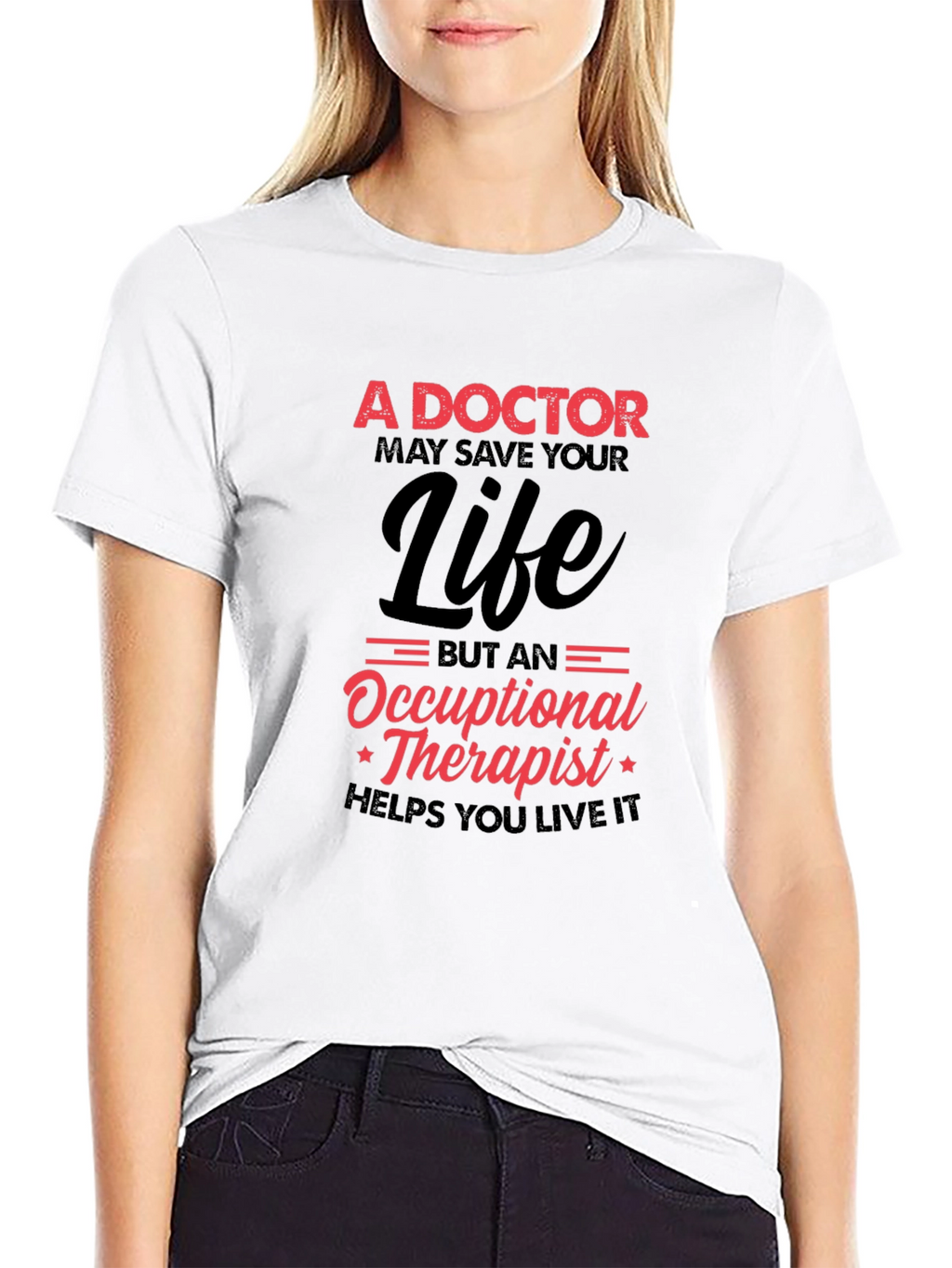 Doctor vs Occupational Therapist Graphic T-Shirt