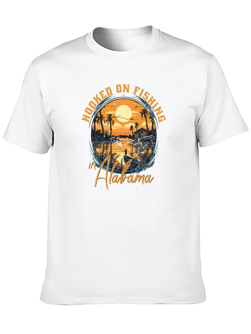 Hooked on Fishing in Alabama Tee
