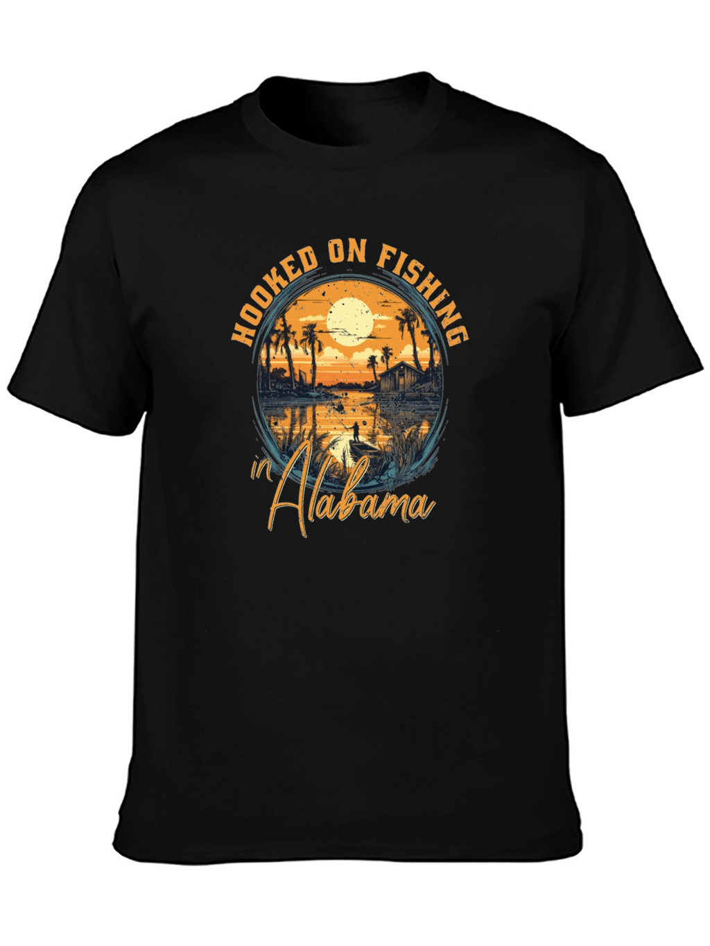Hooked on Fishing in Alabama Tee