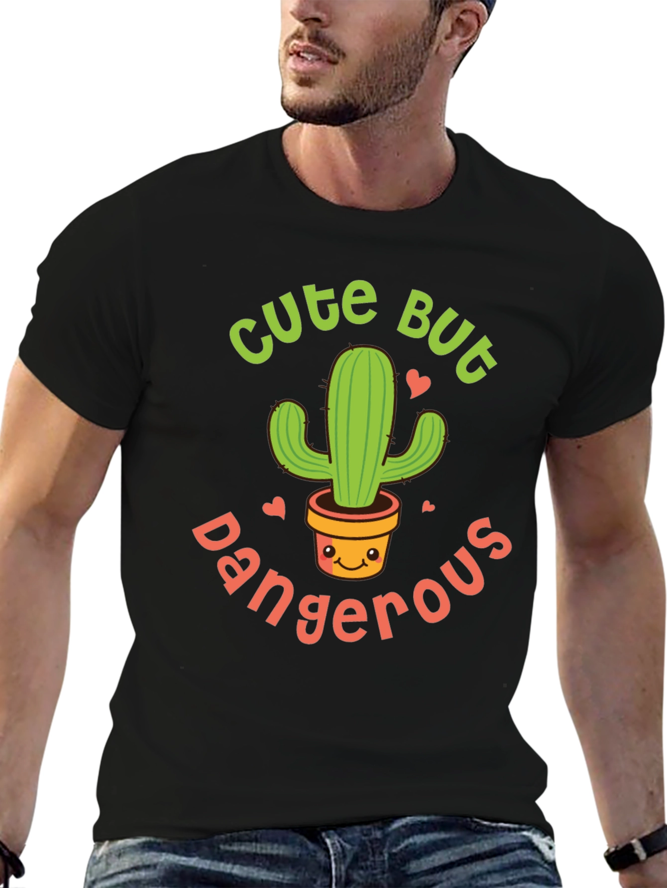 Cute But Dangerous Cactus Graphic Tee - Unisex