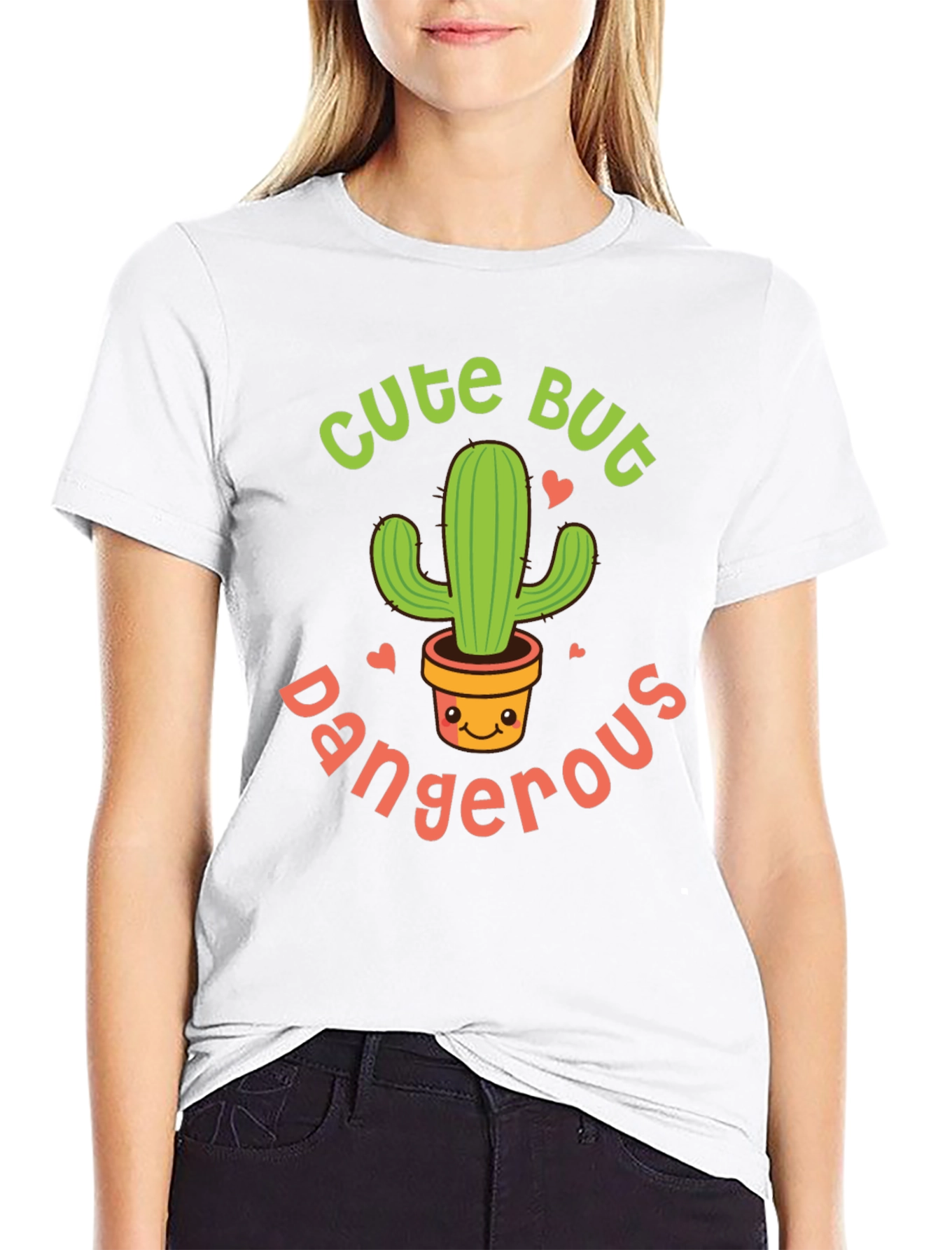 Cute But Dangerous Cactus Graphic Tee - Unisex
