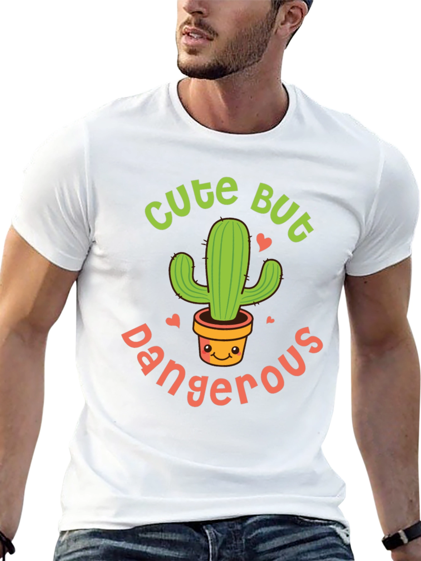 Cute But Dangerous Cactus Graphic Tee - Unisex