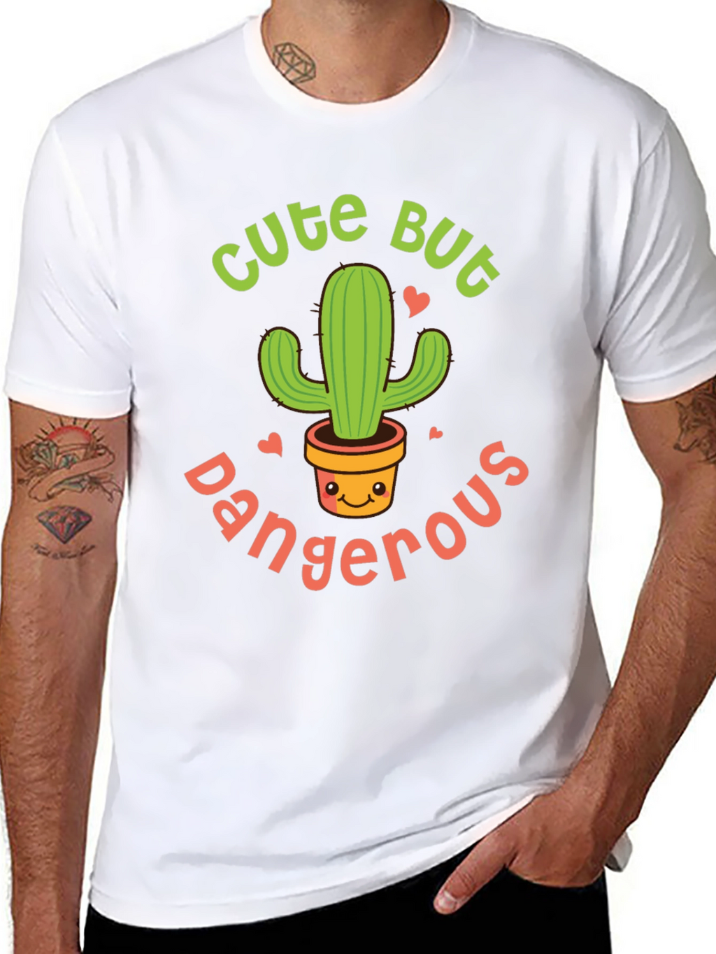 Cute But Dangerous Cactus Graphic Tee - Unisex