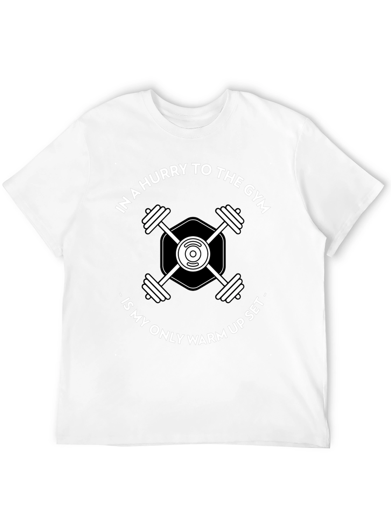 Gym Warm-Up T-Shirt: Black Fitness Tee