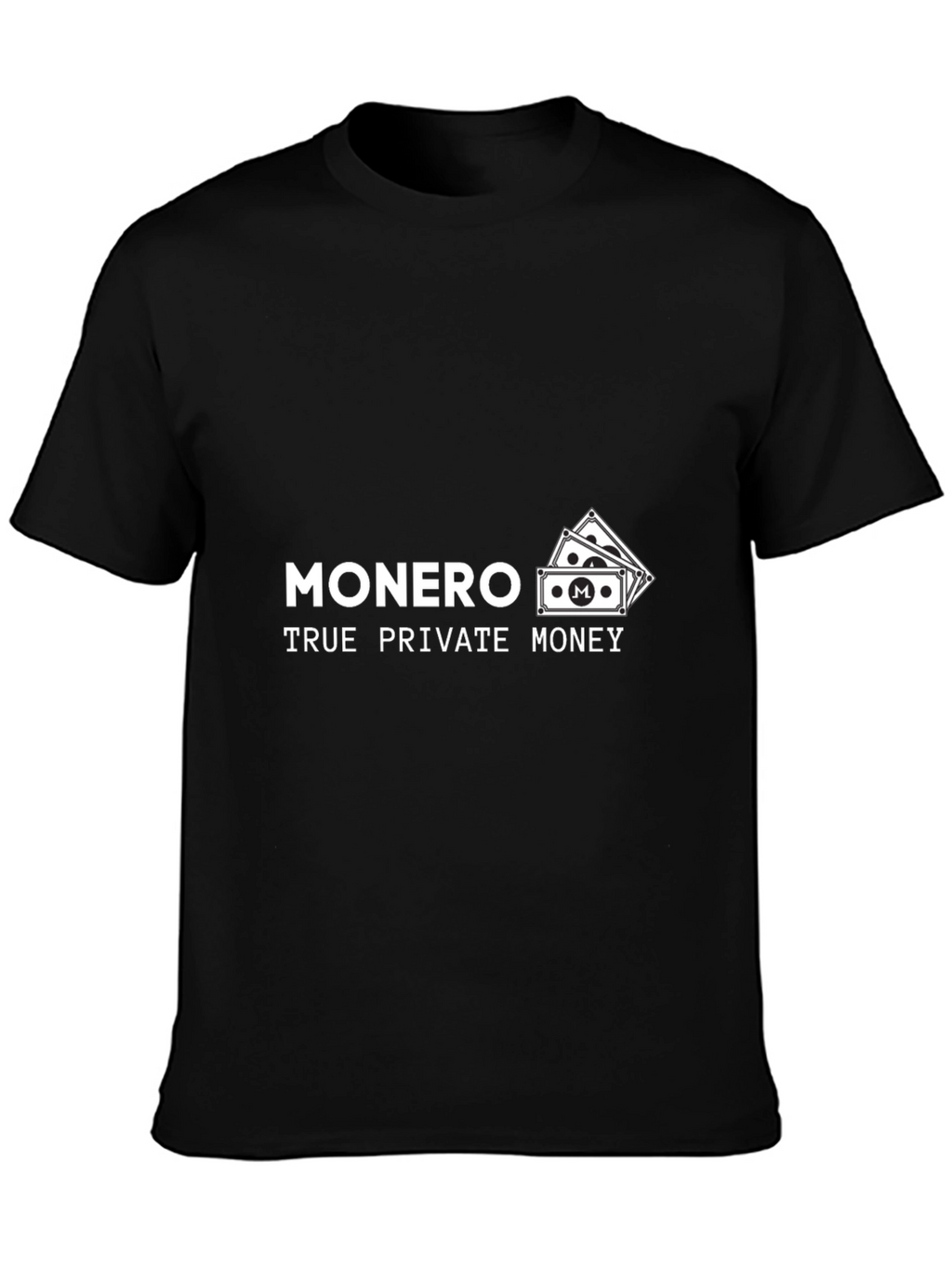 Monero True Private Money Black T-Shirt