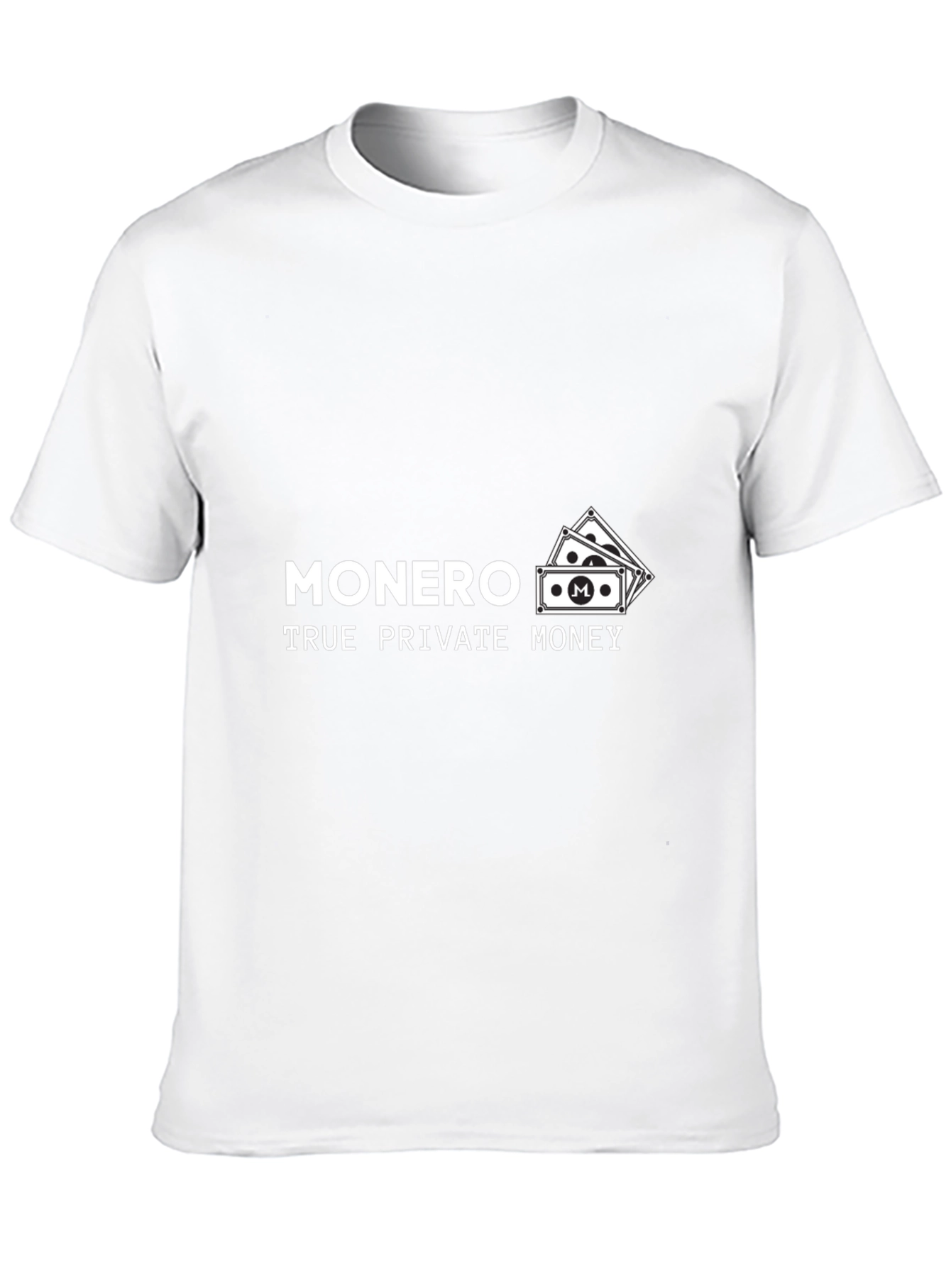 Monero True Private Money Black T-Shirt