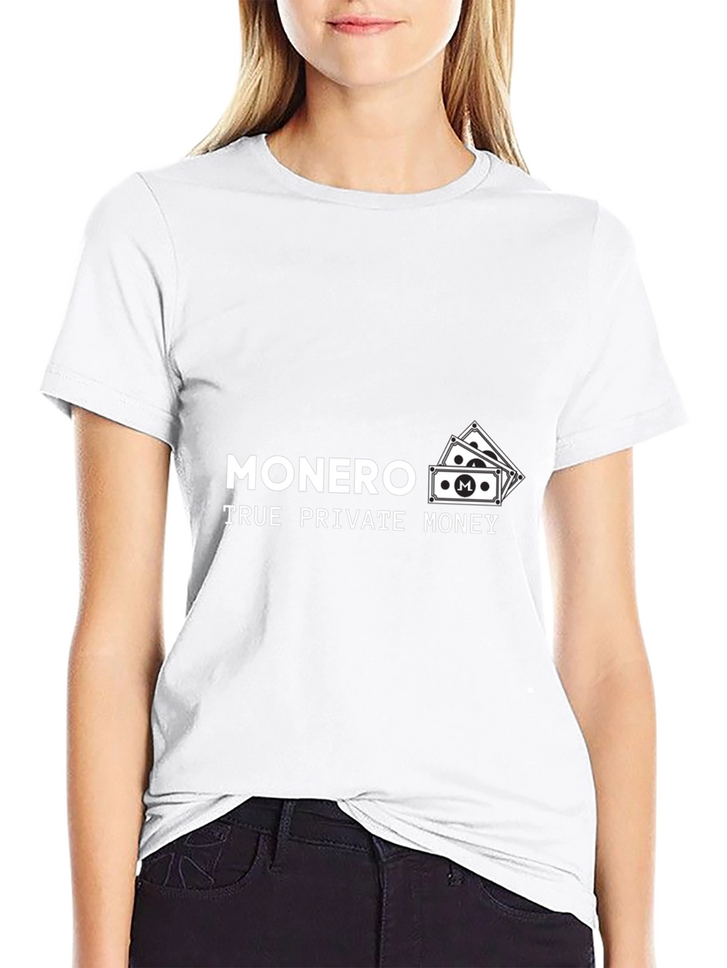 Monero True Private Money Black T-Shirt