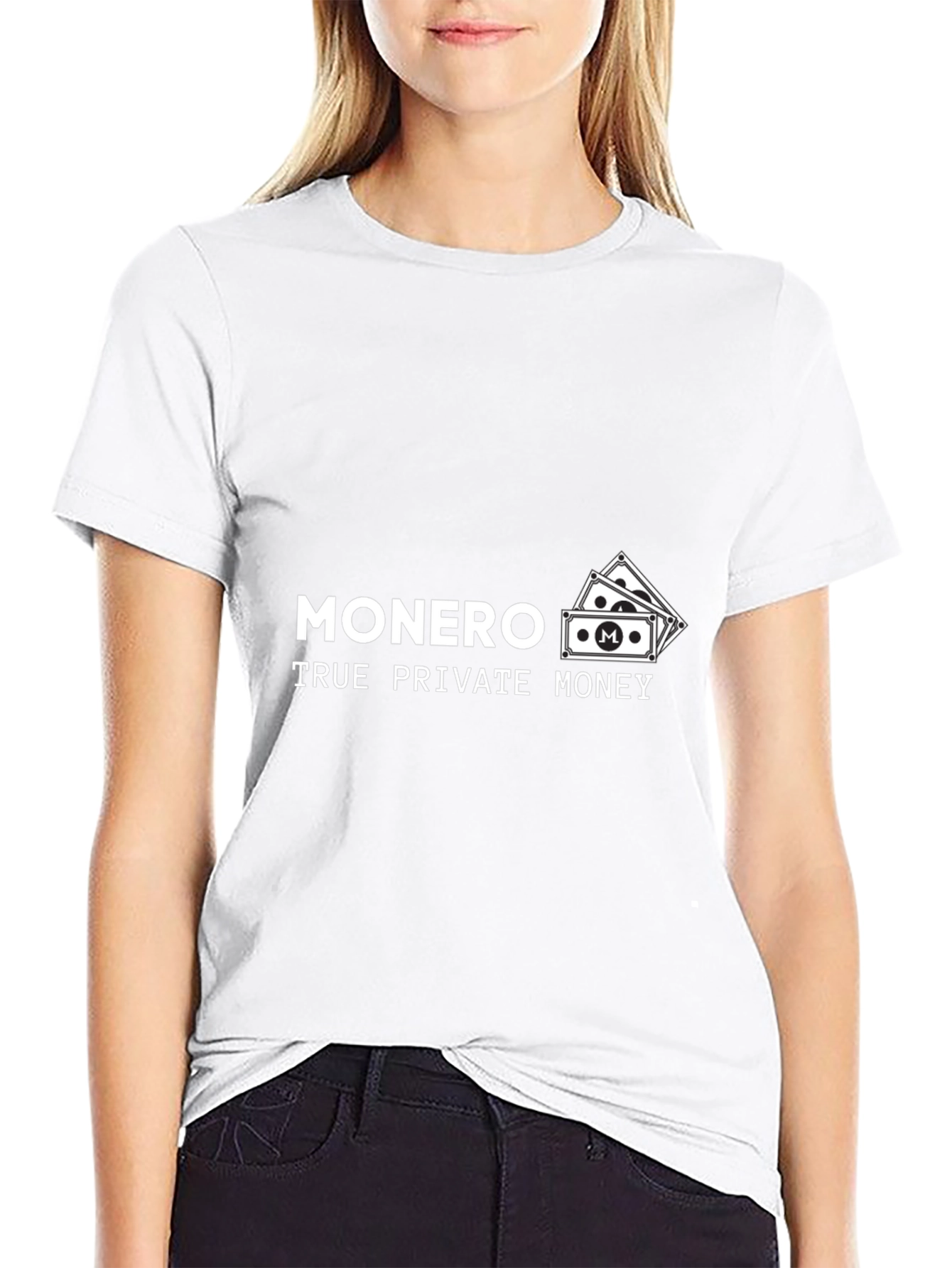 Monero True Private Money Black T-Shirt
