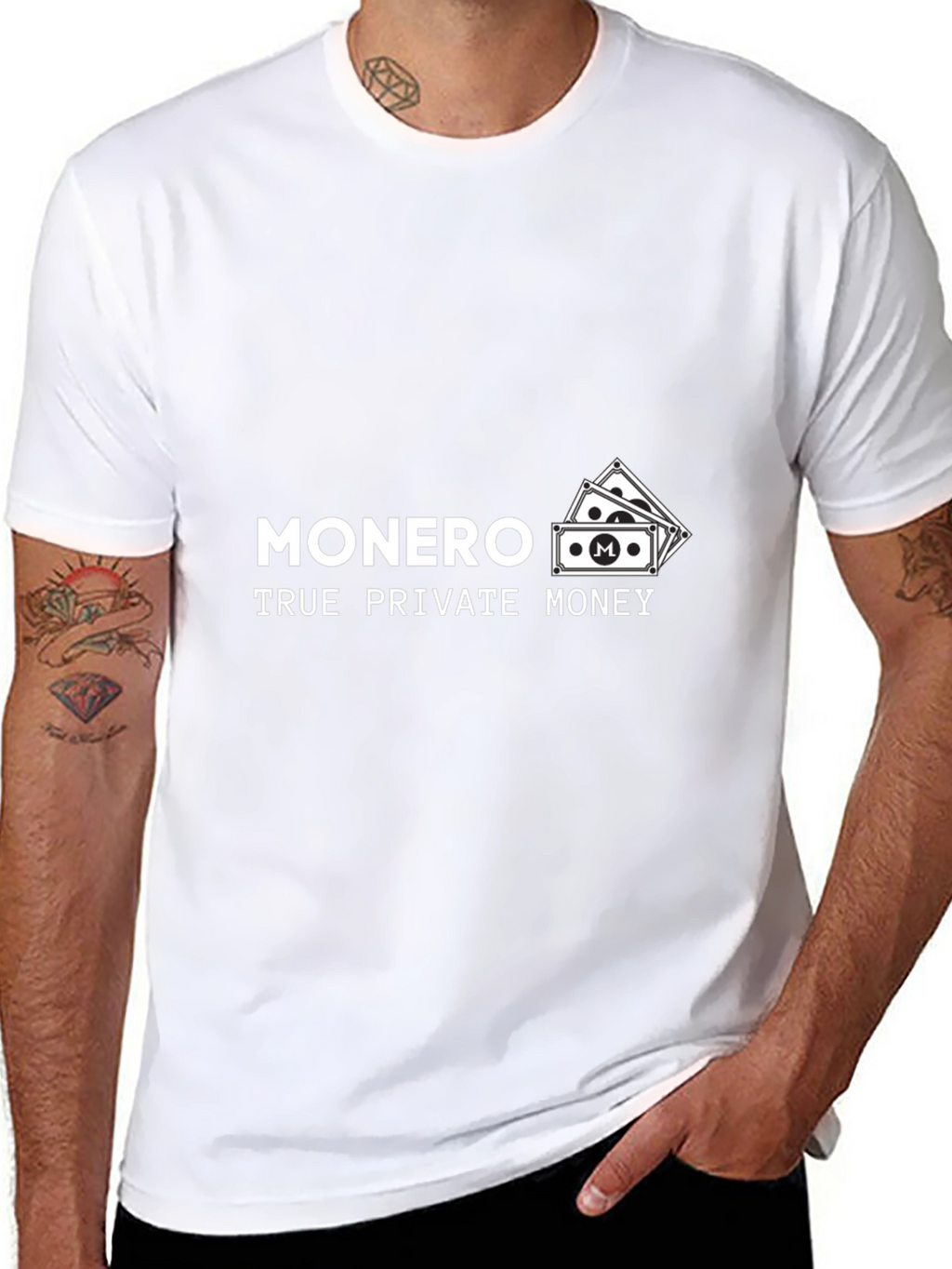 Monero True Private Money Black T-Shirt