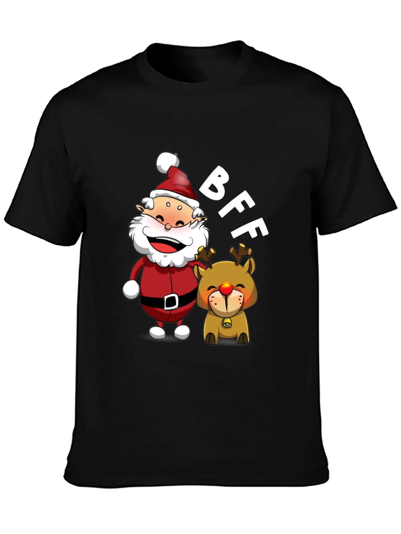 BFF Santa & Reindeer Graphic Tee