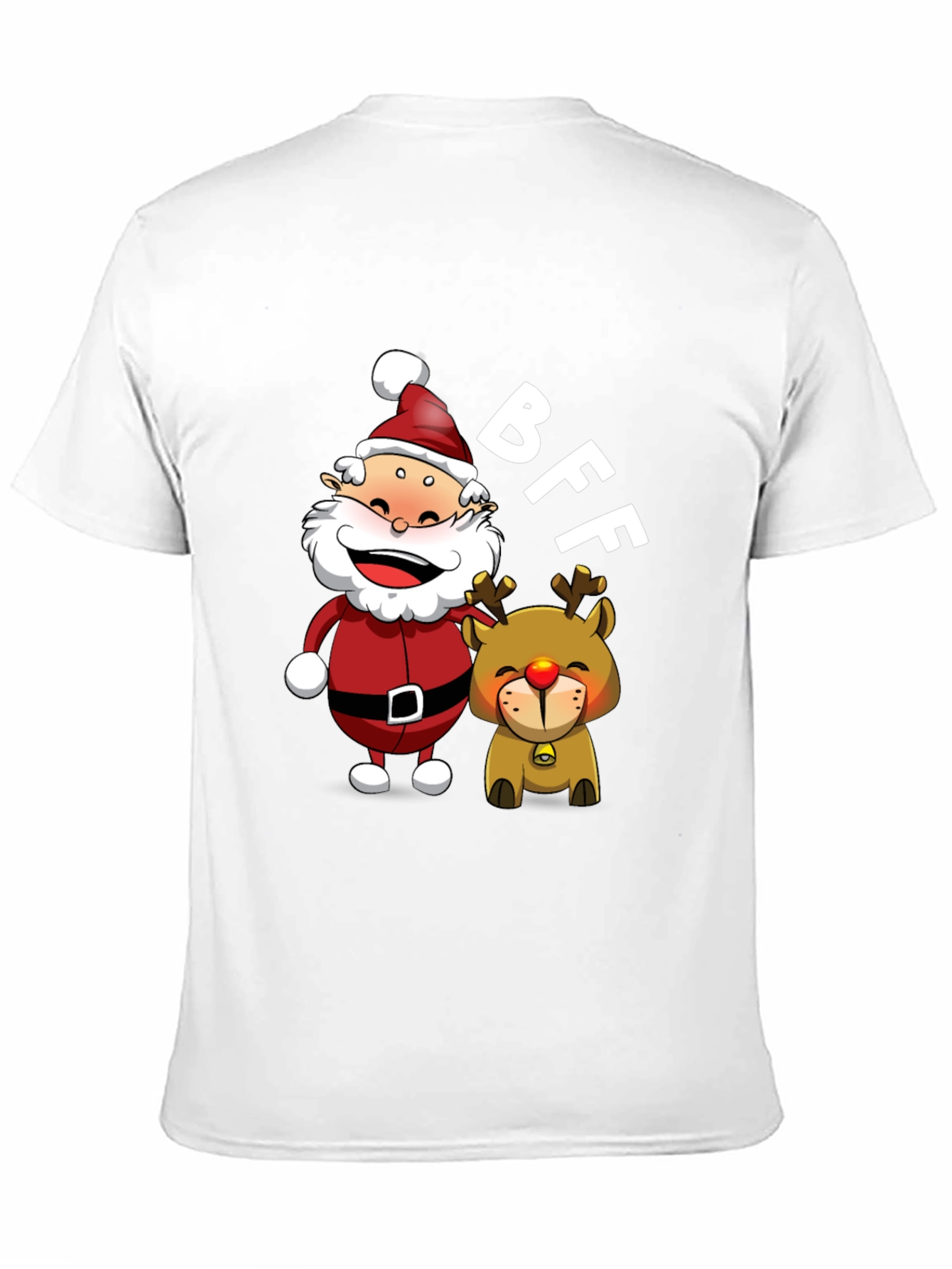 BFF Santa & Reindeer Graphic Tee