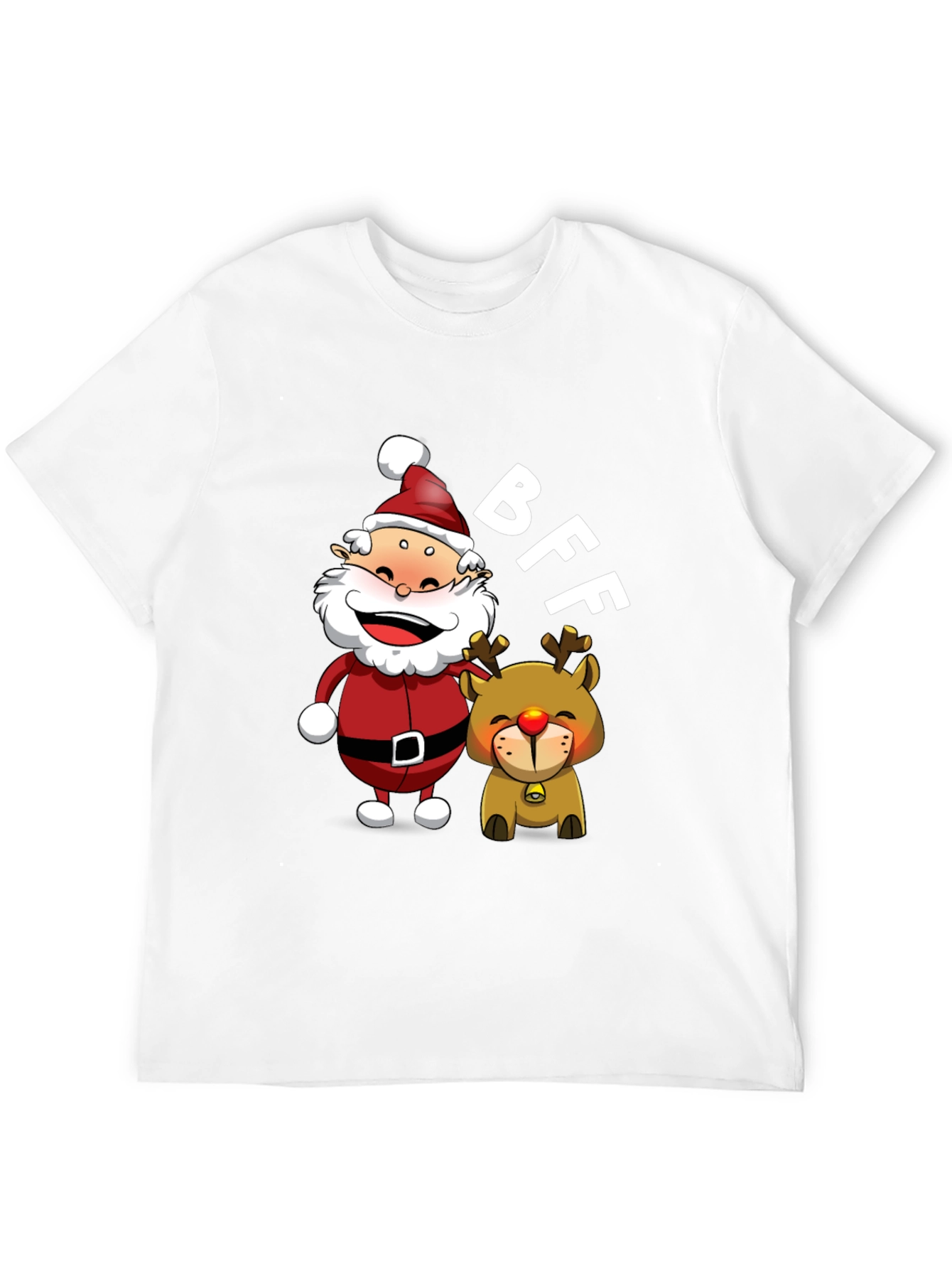 BFF Santa & Reindeer Graphic Tee