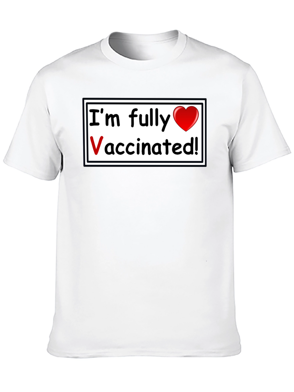 Fully Vaccinated T-Shirt - Black Casual Wear