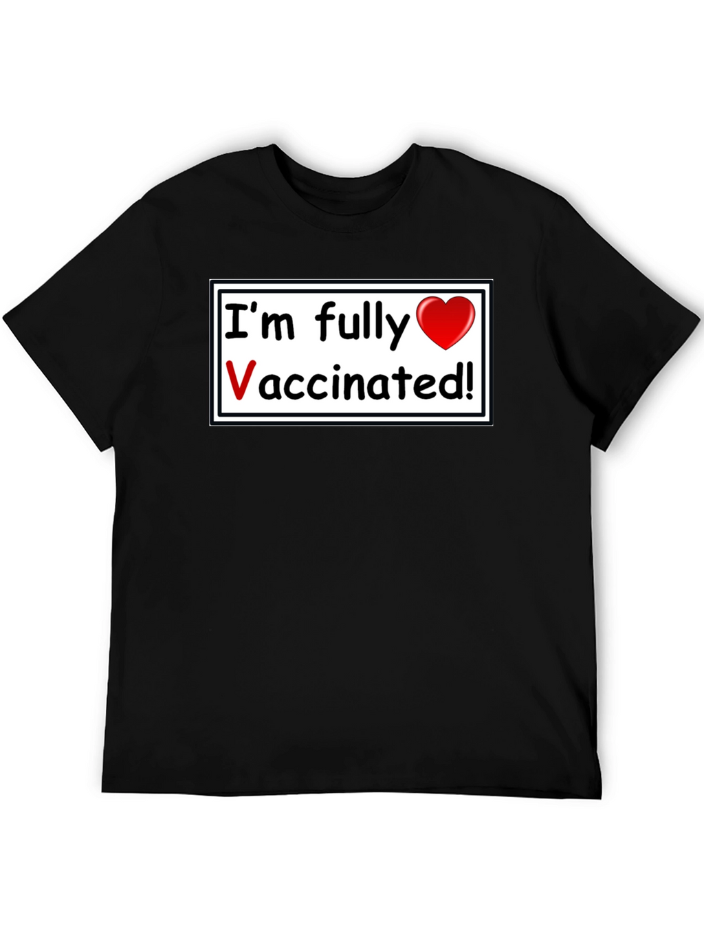 Fully Vaccinated T-Shirt - Black Casual Wear