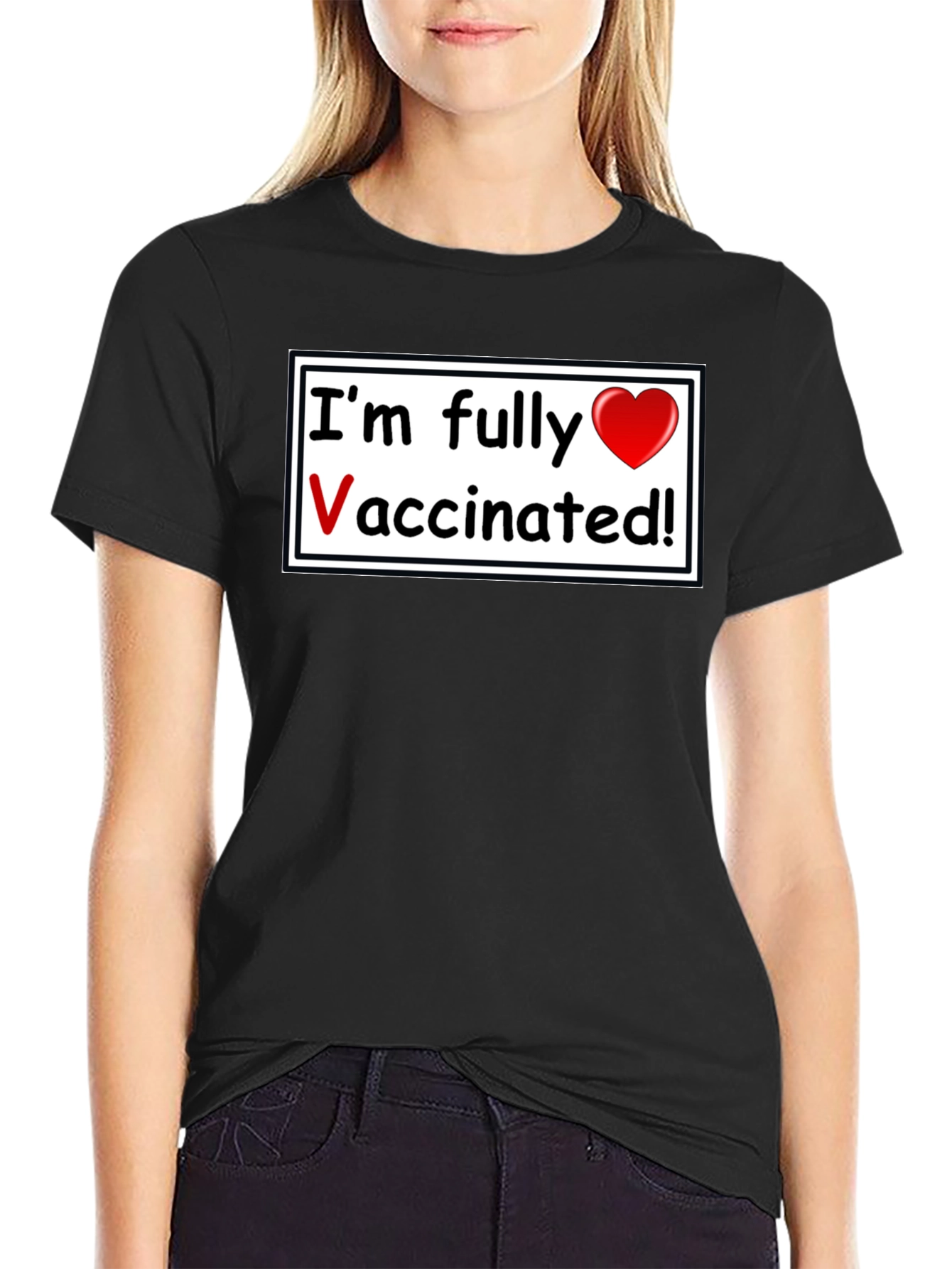Fully Vaccinated T-Shirt - Black Casual Wear