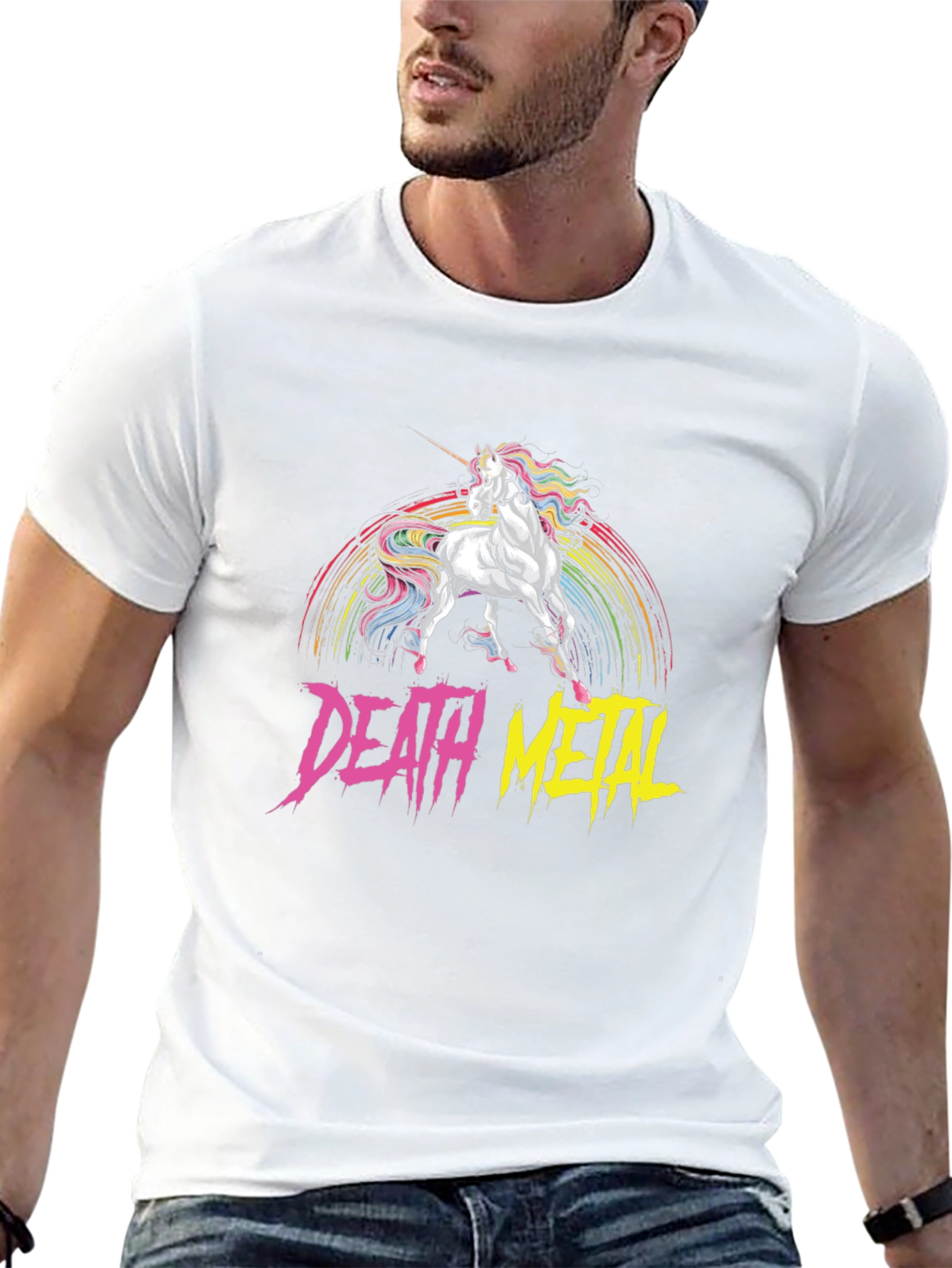 Death Metal Unicorn Black T-Shirt