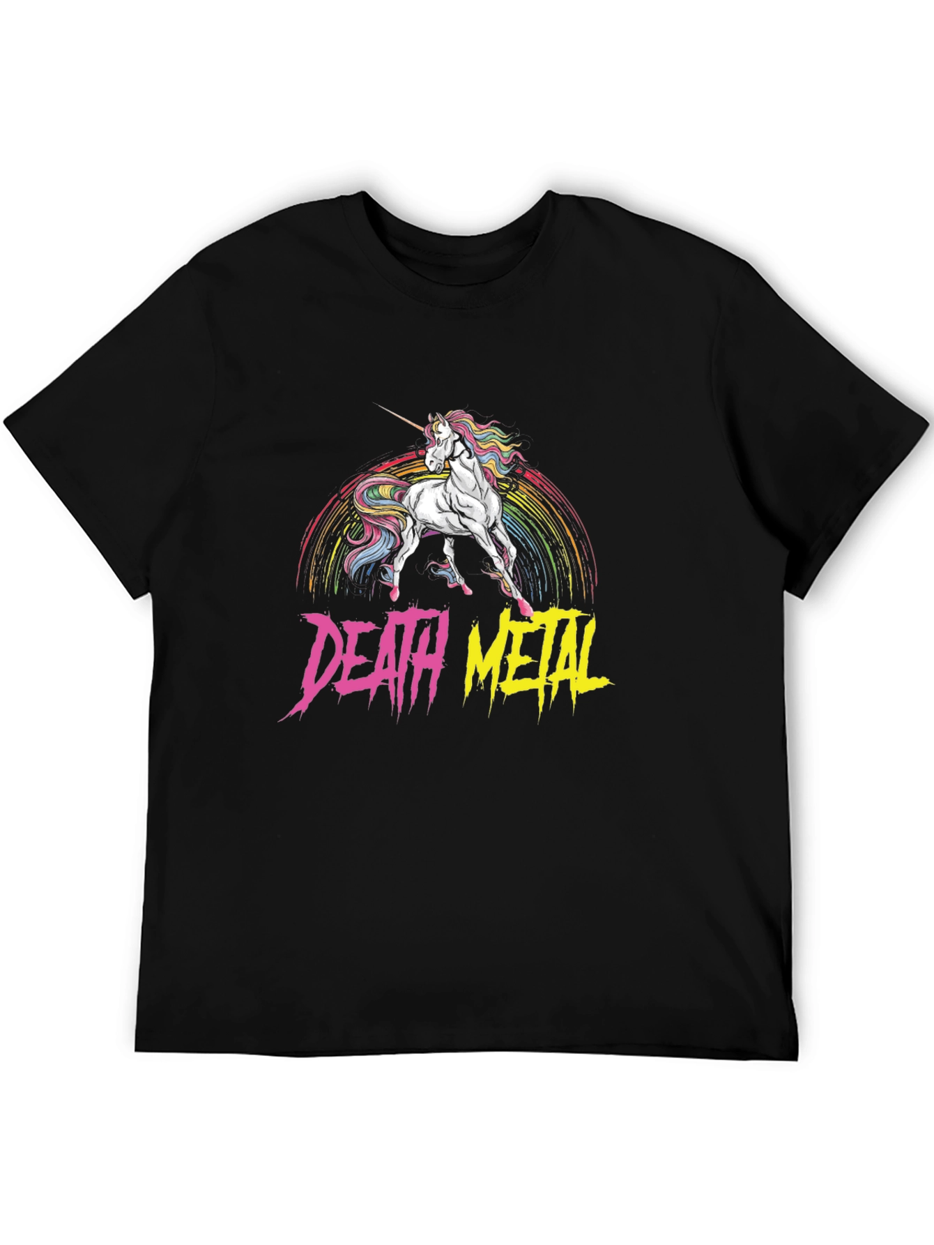 Death Metal Unicorn Black T-Shirt