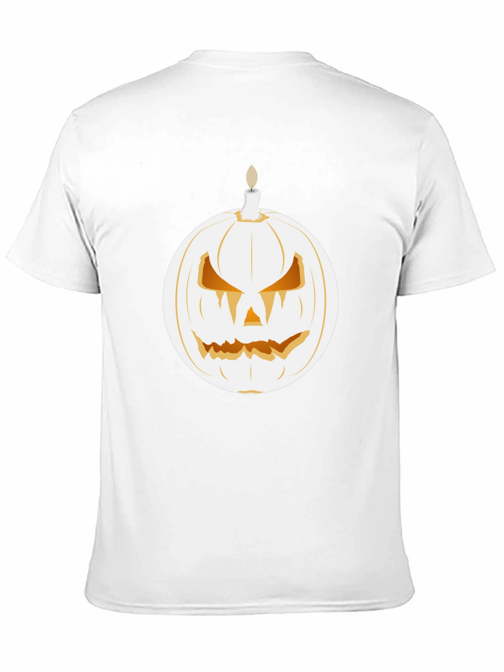 Spooky Pumpkin Candle Graphic Tee - Halloween Shirt