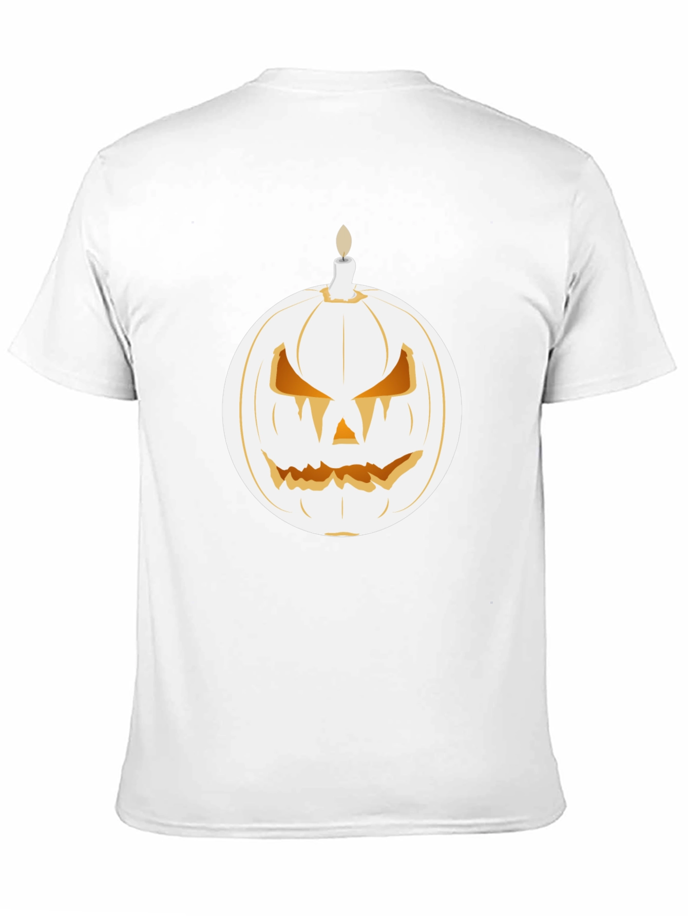 Spooky Pumpkin Candle Graphic Tee - Halloween Shirt