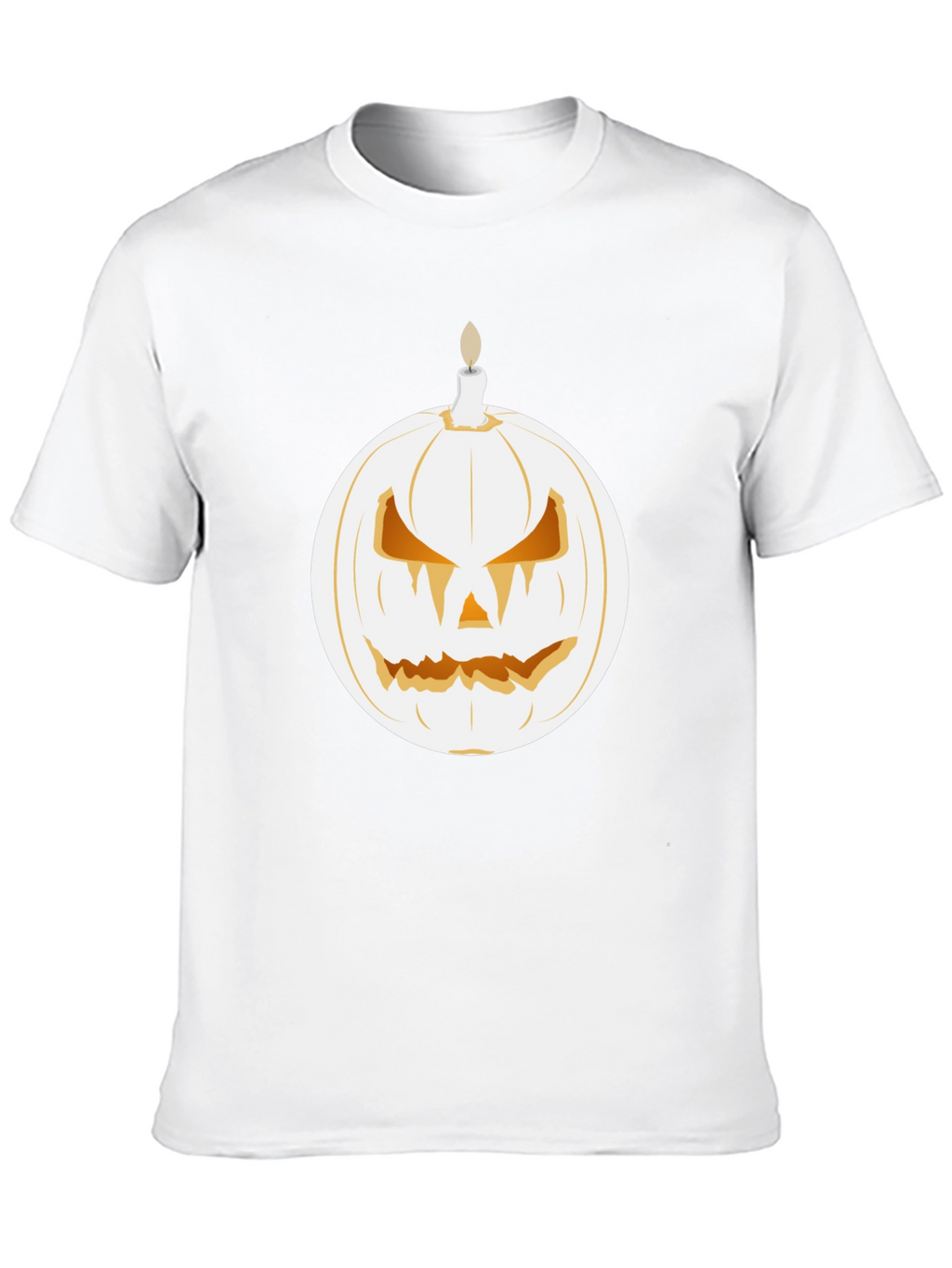 Spooky Pumpkin Candle Graphic Tee - Halloween Shirt