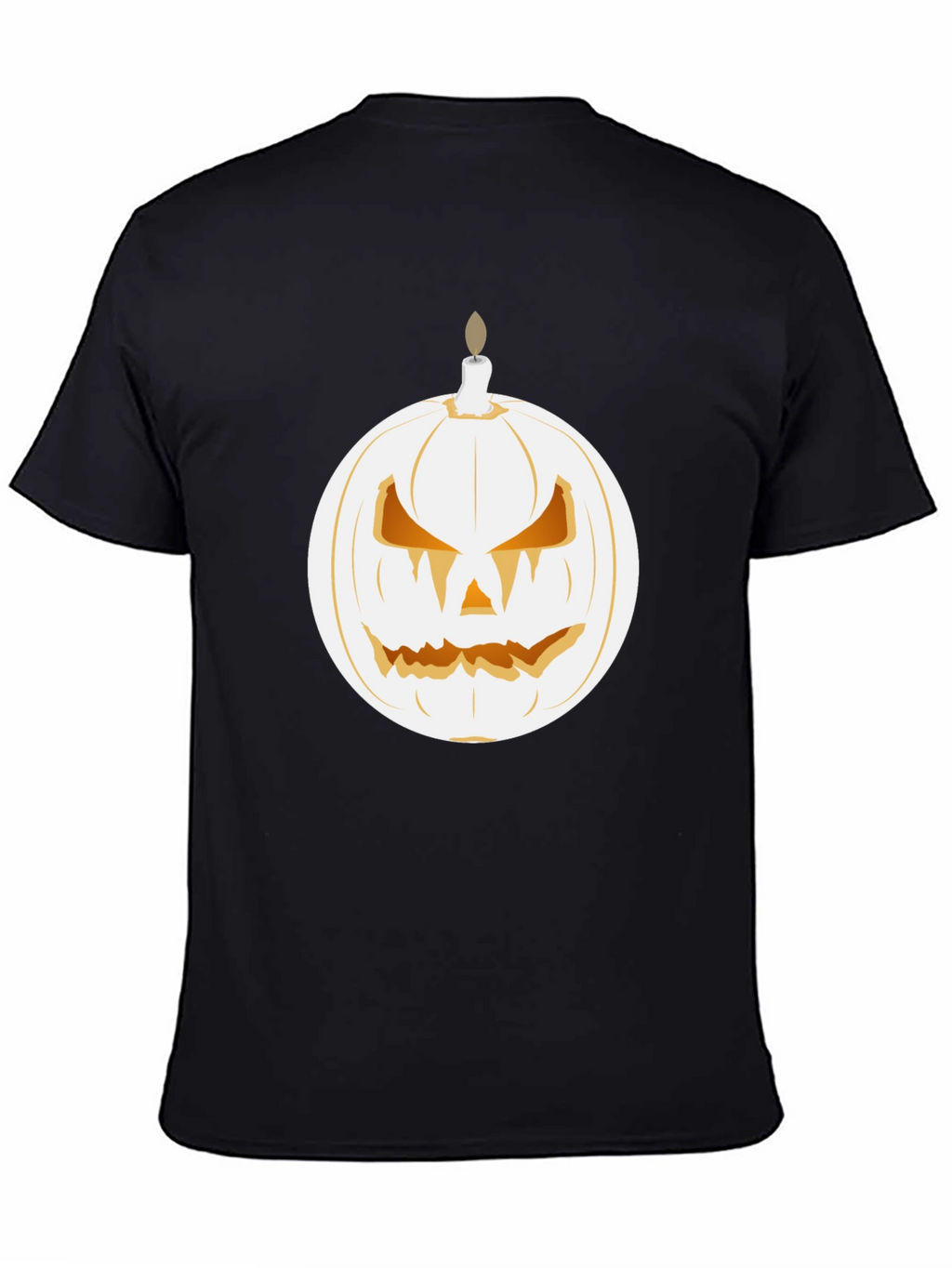 Spooky Pumpkin Candle Graphic Tee - Halloween Shirt
