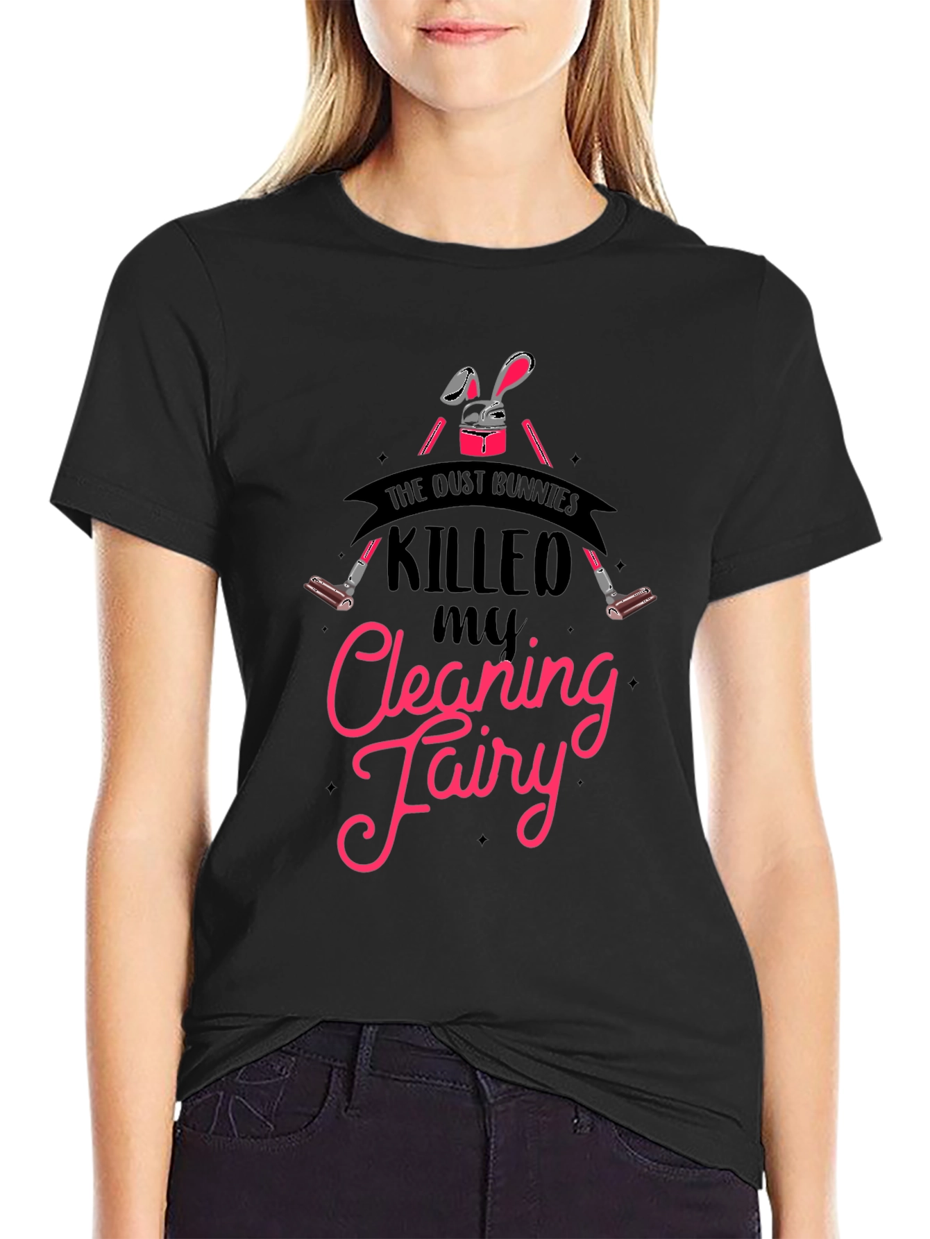 Dust Bunnies Cleaning Fairy T-Shirt
