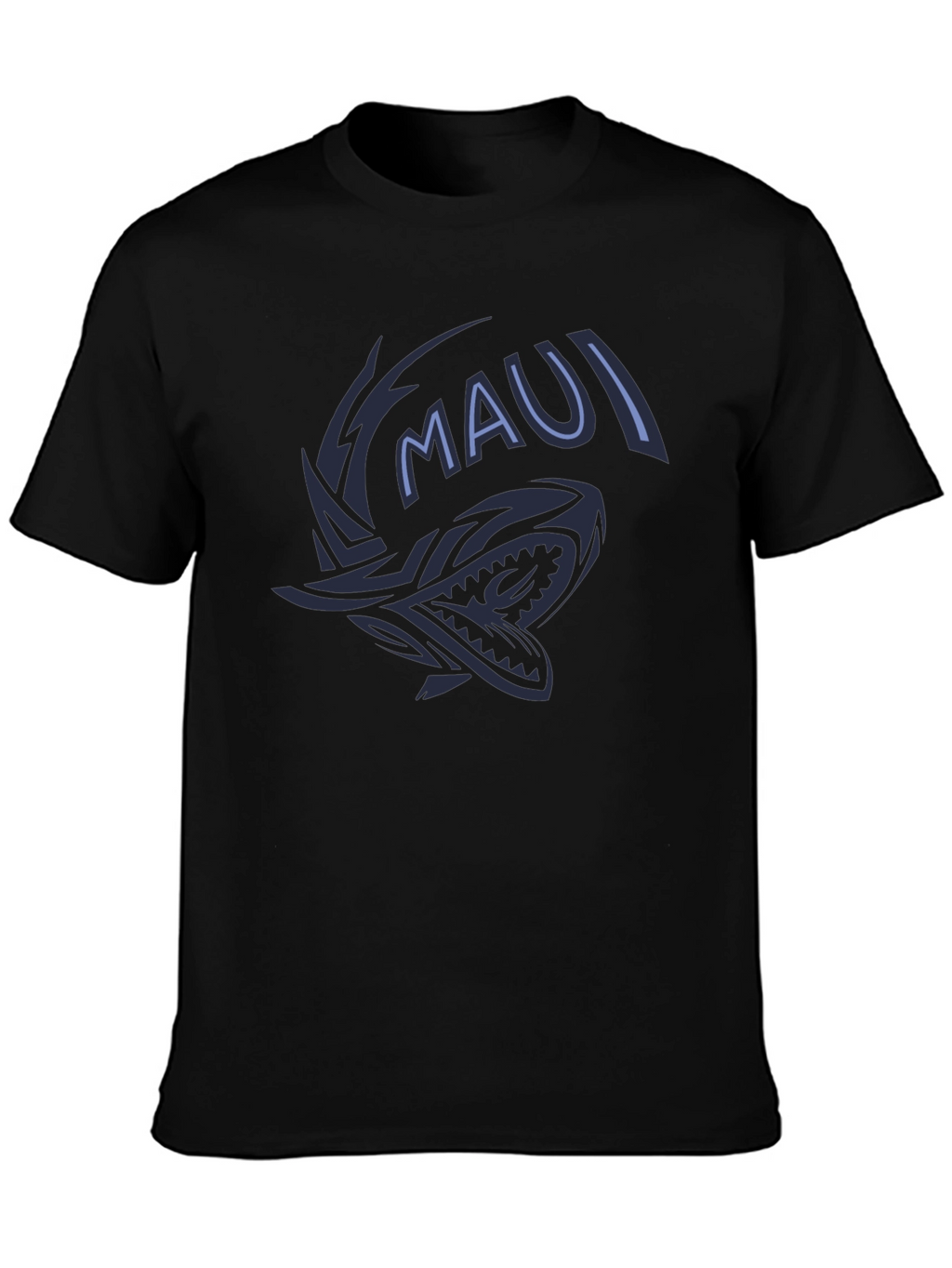 Maui Shark Graphic Tee - Black