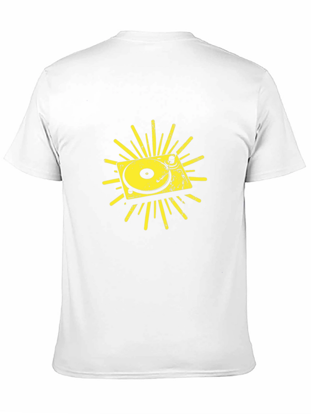 Retro Turntable Graphic Tee - Black