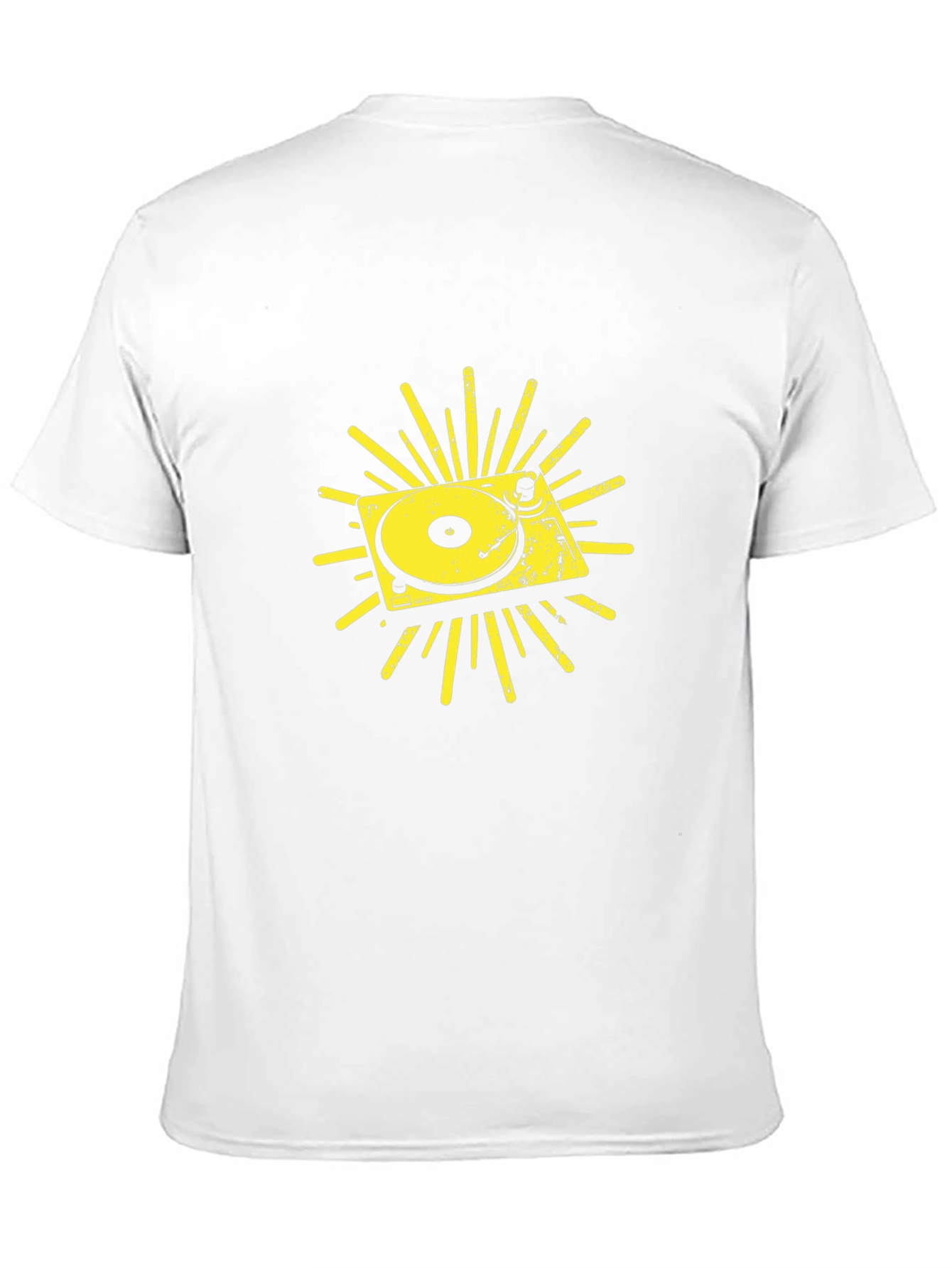 Retro Turntable Graphic Tee - Black