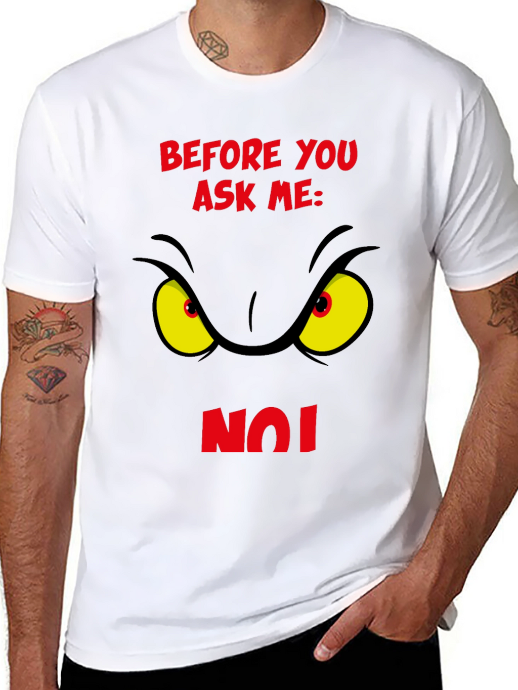 Grinch Eye Before You Ask Me No T-Shirt