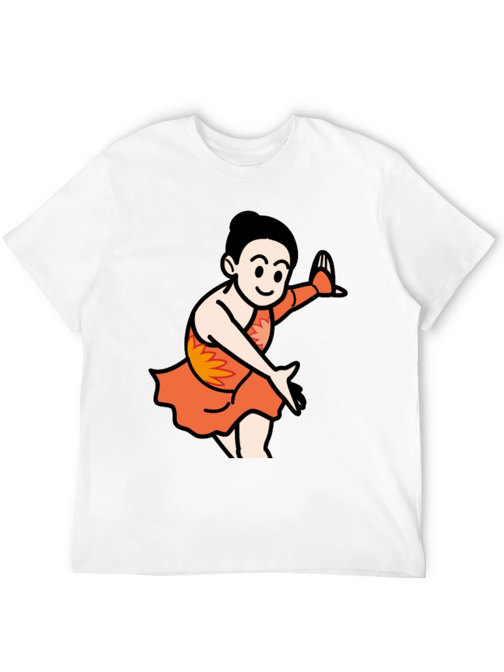 Cartoon Dancer Black T-Shirt