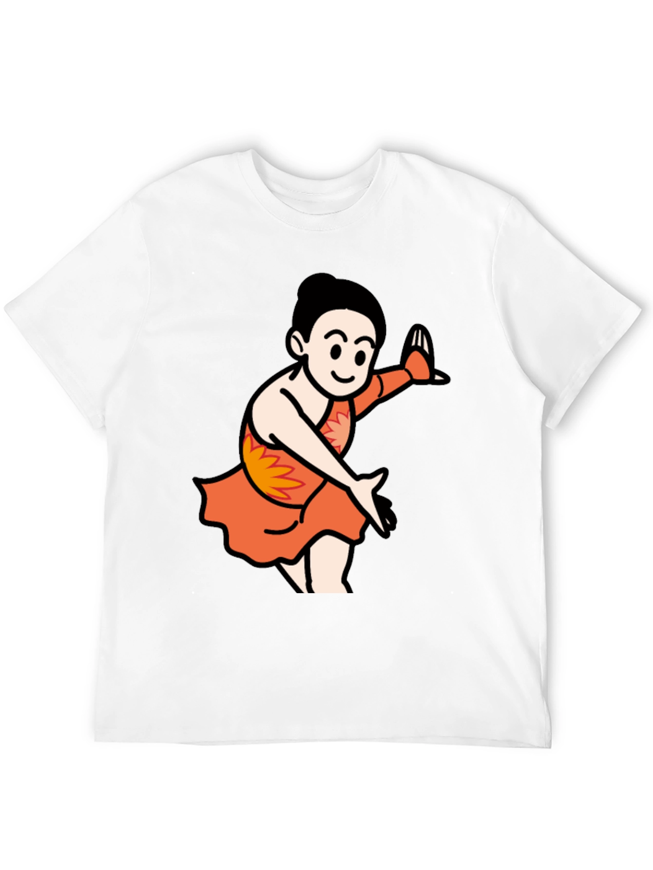 Cartoon Dancer Black T-Shirt