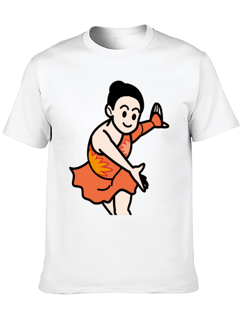 Cartoon Dancer Black T-Shirt