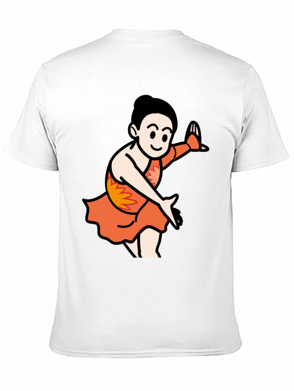Cartoon Dancer Black T-Shirt