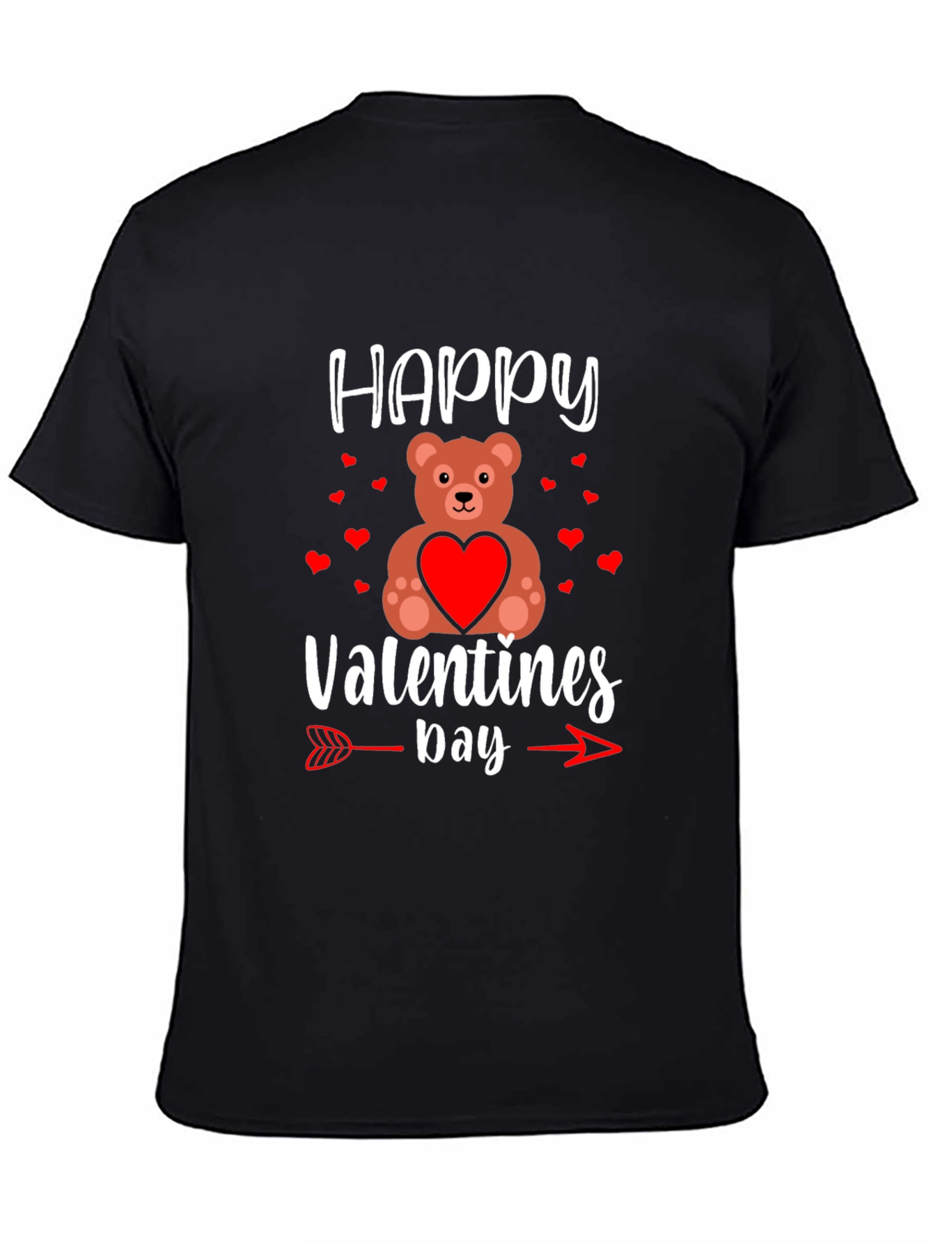 Happy Valentines Day Teddy Bear Arrow T-Shirt