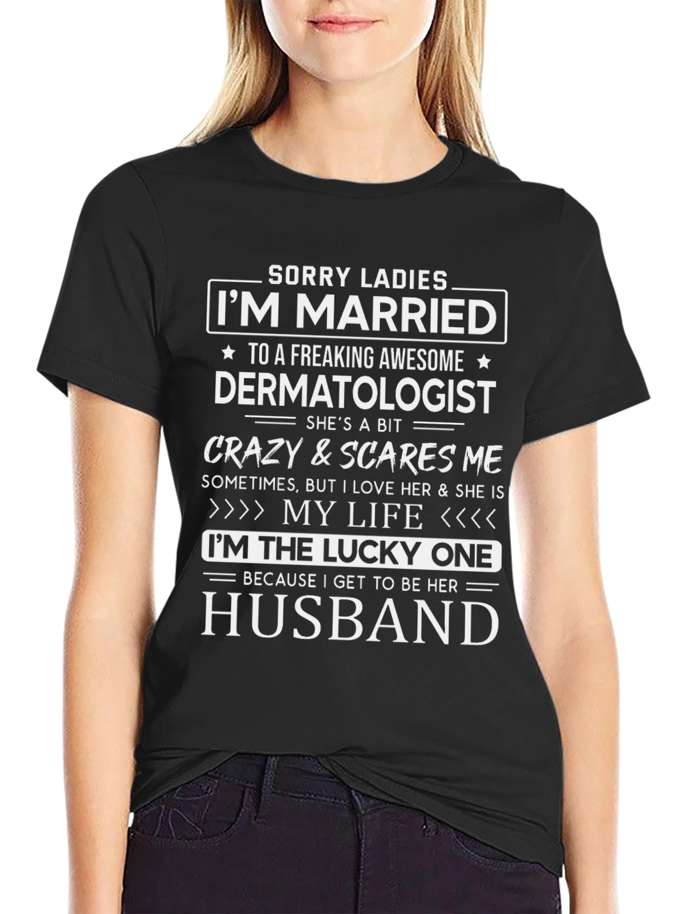 Married to Dermatologist Novelty T-Shirt