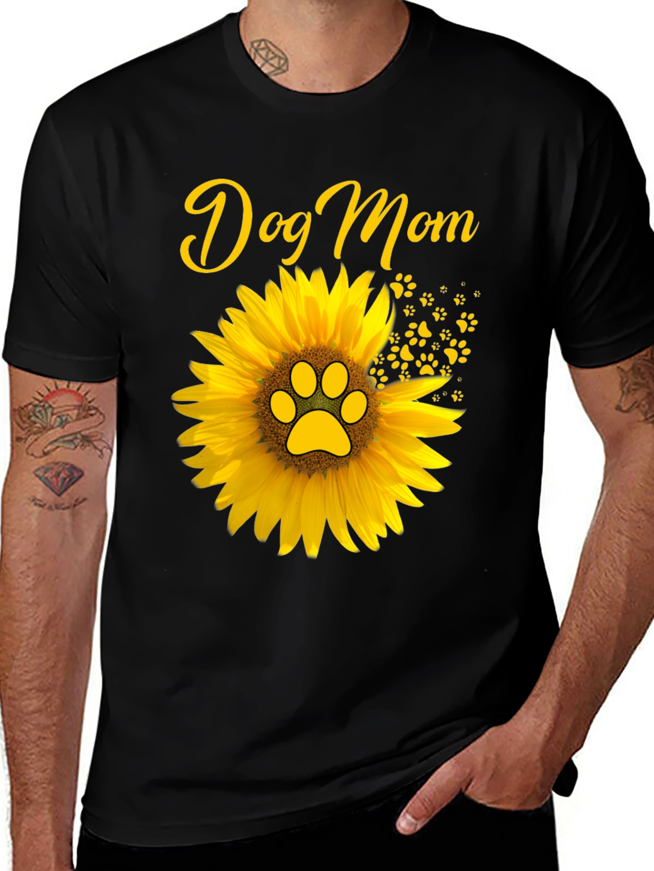 Dog Mom Sunflower T-Shirt