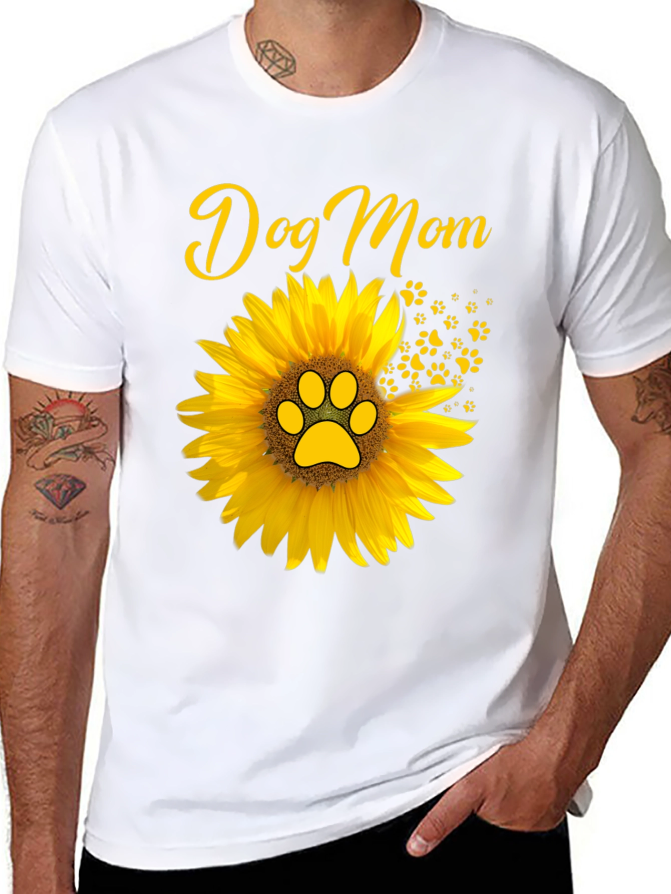 Dog Mom Sunflower T-Shirt