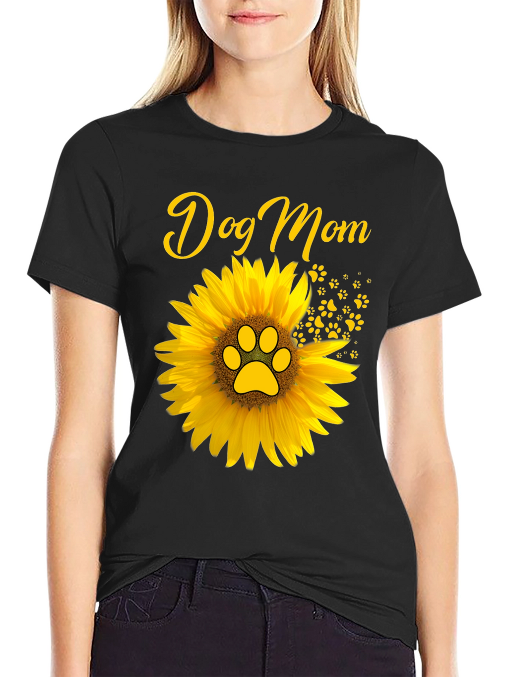 Dog Mom Sunflower T-Shirt