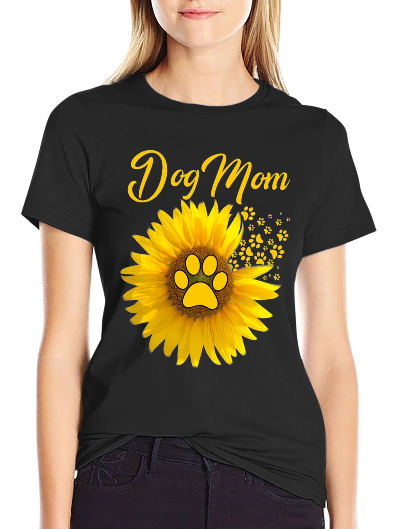Dog Mom Sunflower T-Shirt