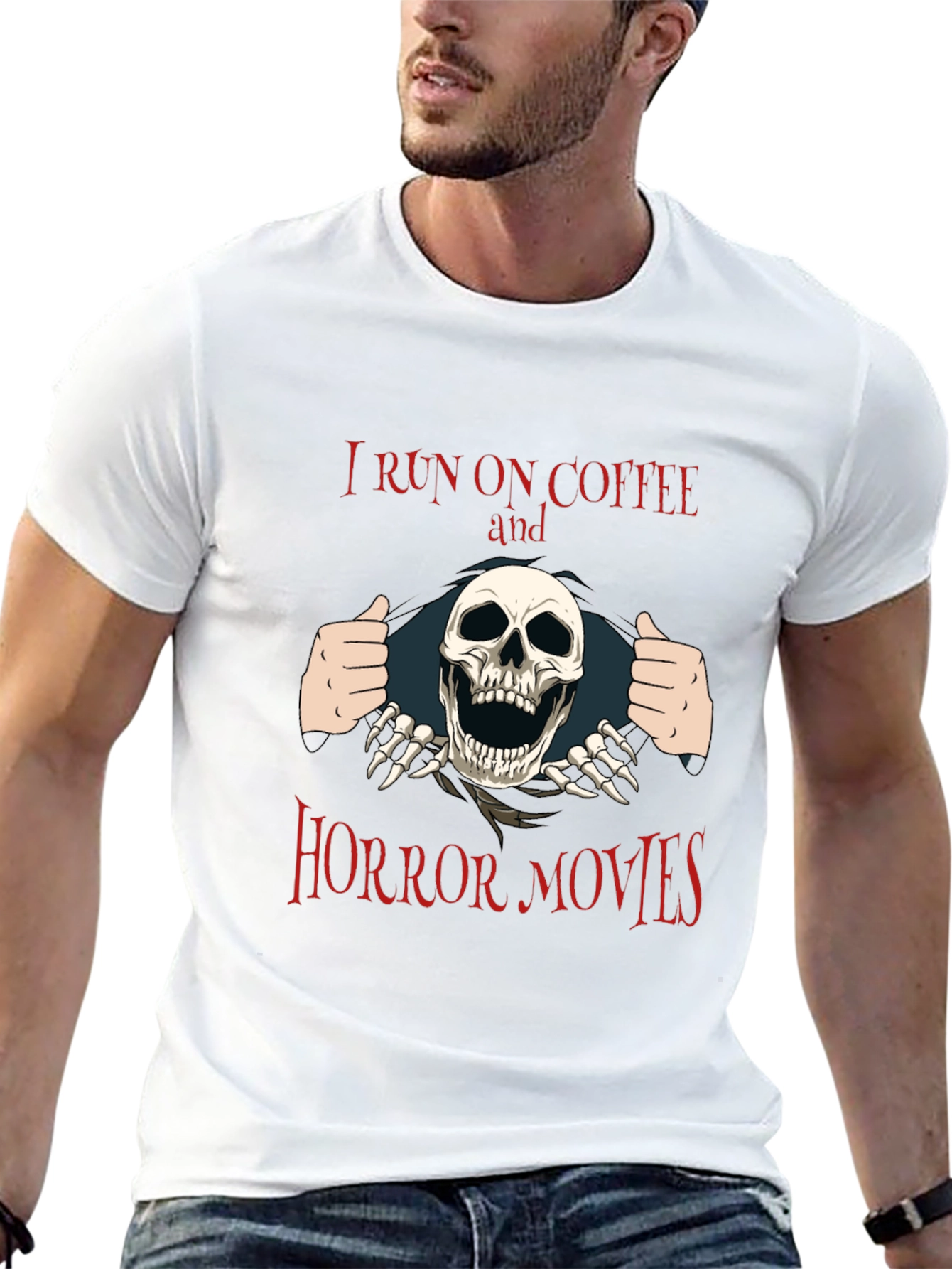 Coffee and Horror Movies T-Shirt