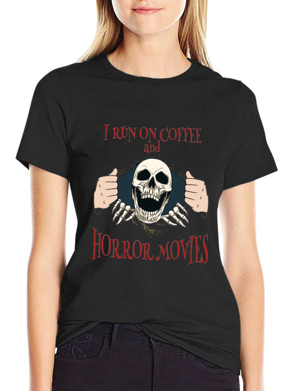 Coffee and Horror Movies T-Shirt