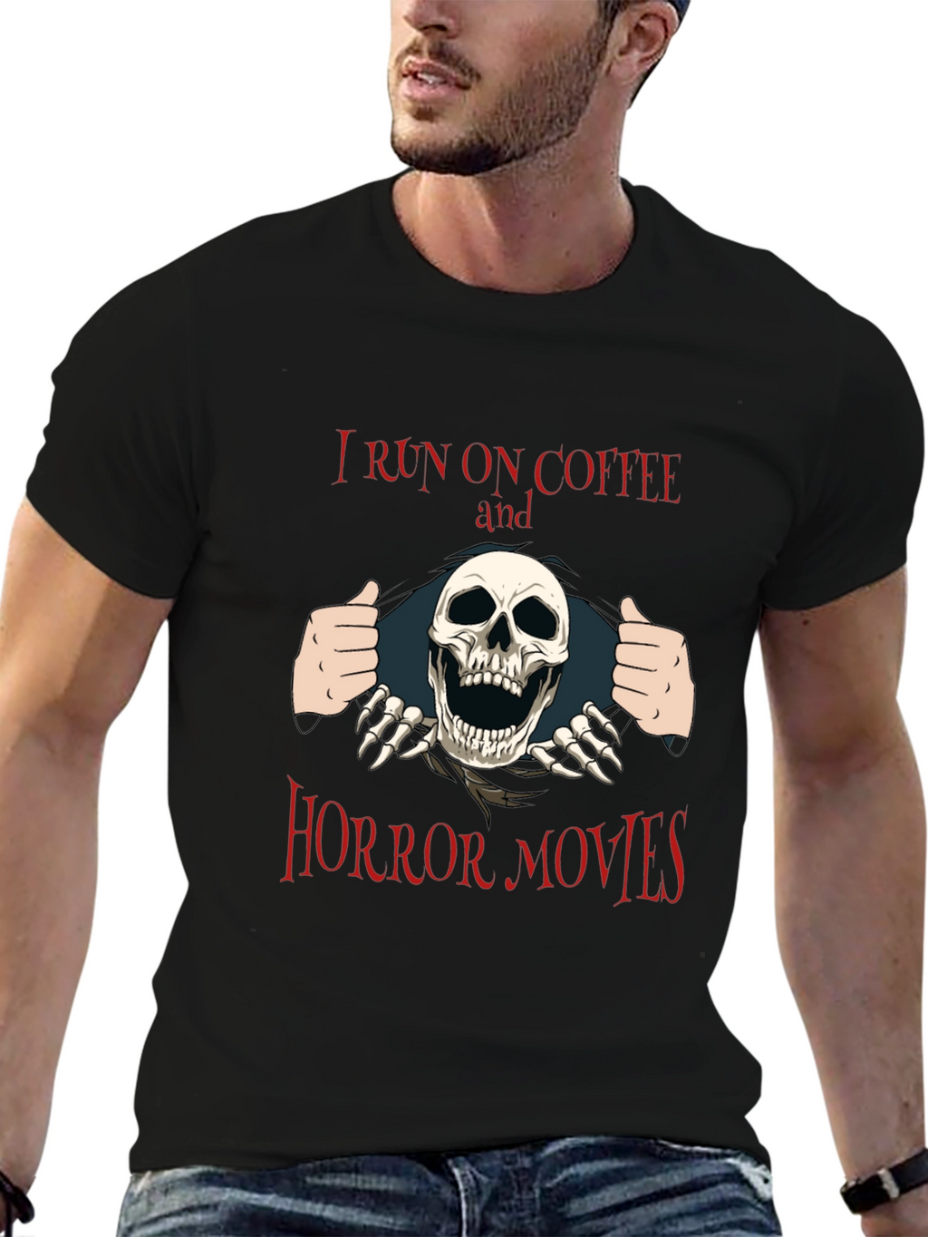 Coffee and Horror Movies T-Shirt