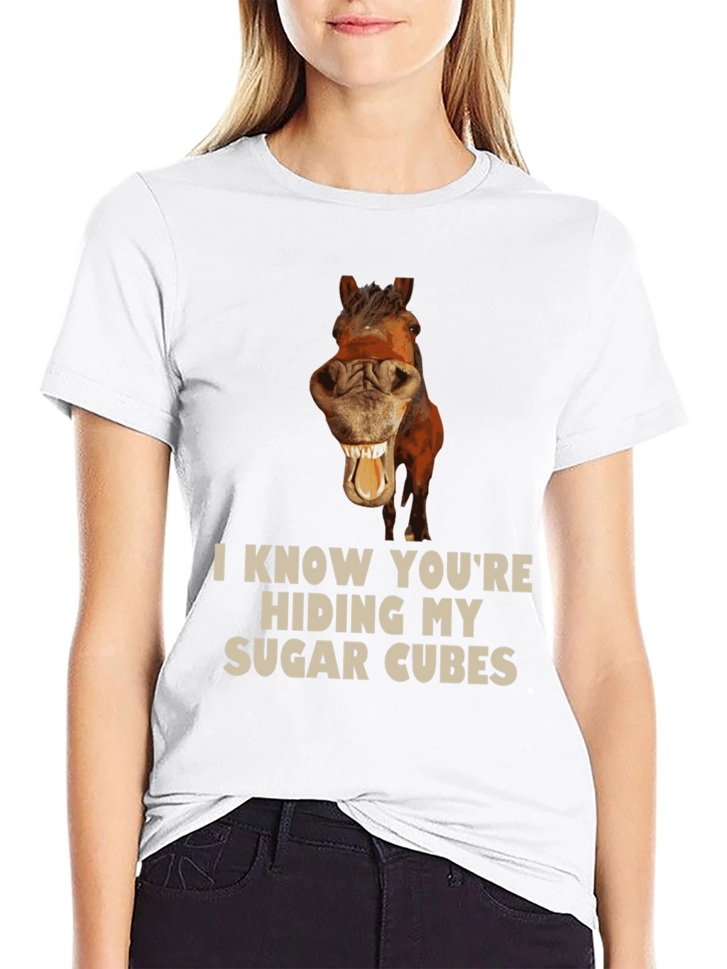 Funny Horse Sugar Cubes T-Shirt