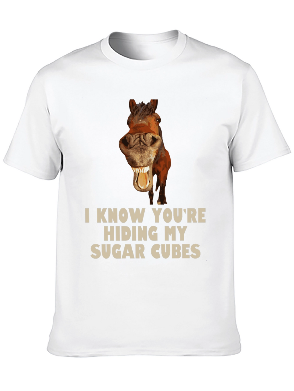 Funny Horse Sugar Cubes T-Shirt